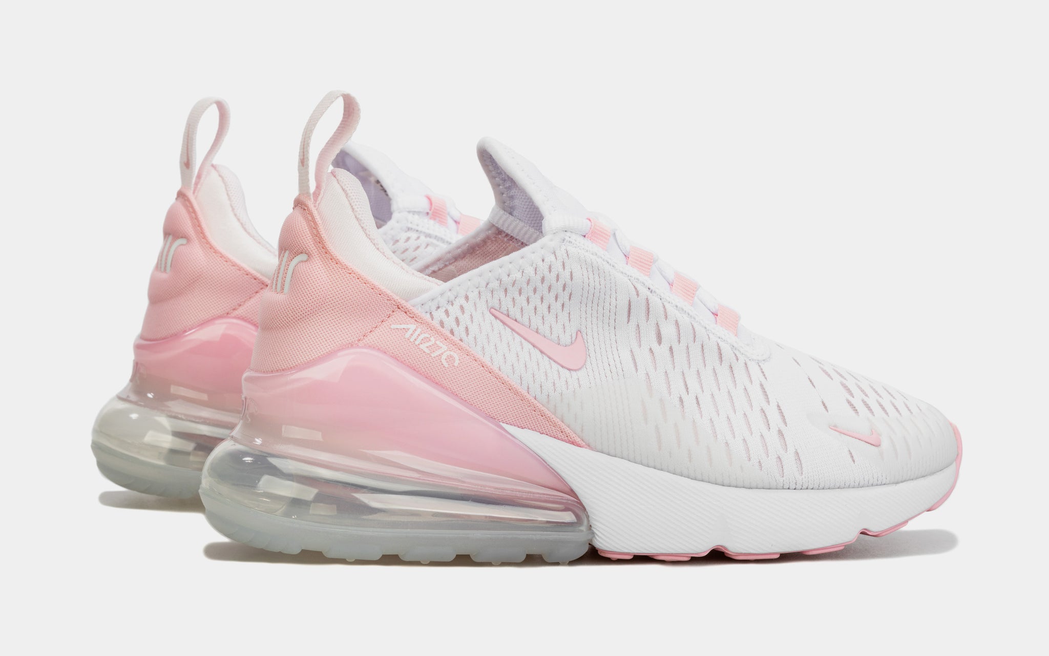 Nike air 270 pink sales and white