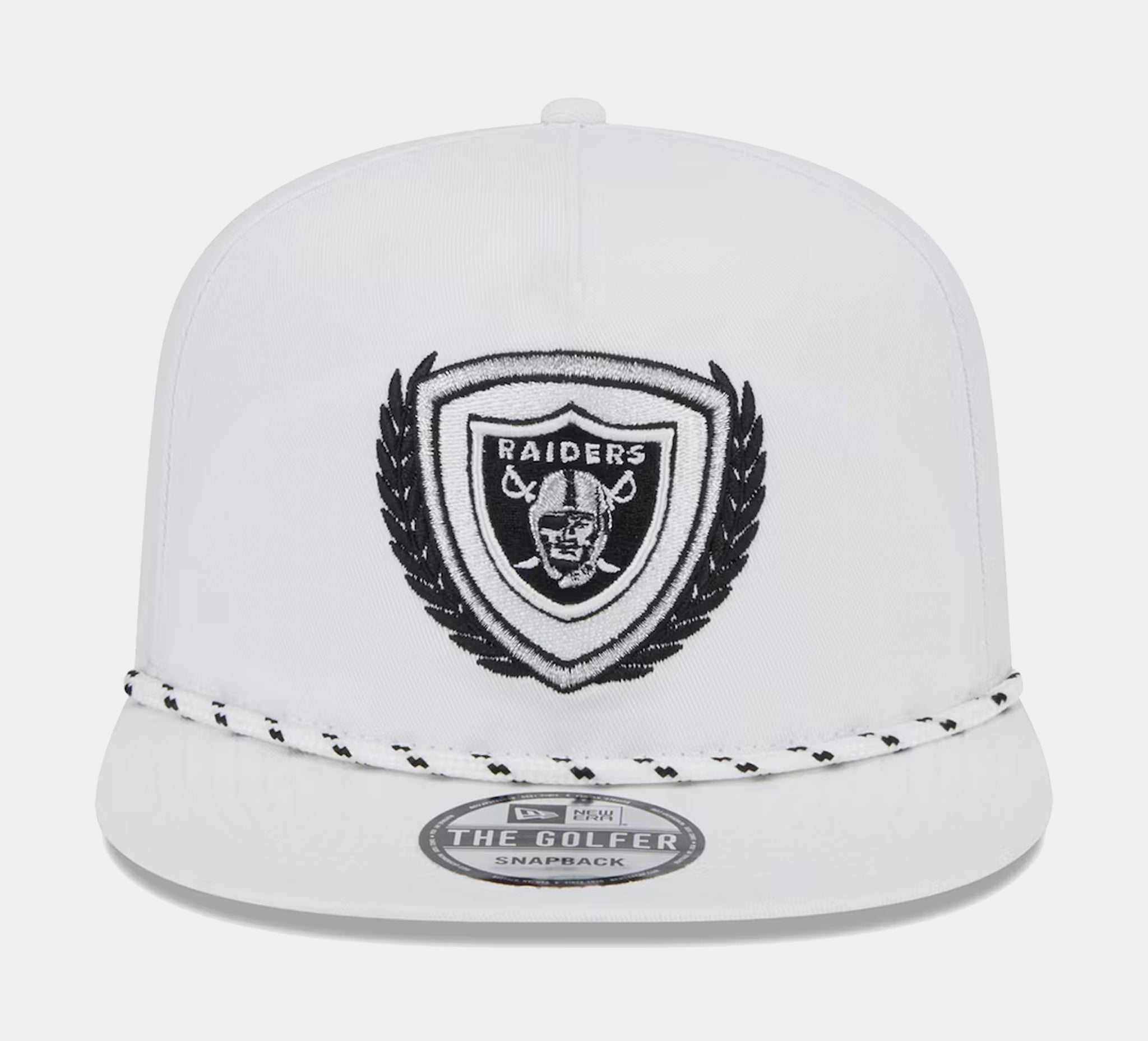 Las Vegas Raiders New Era White/Black Basic 9FIFTY Snapback Hat