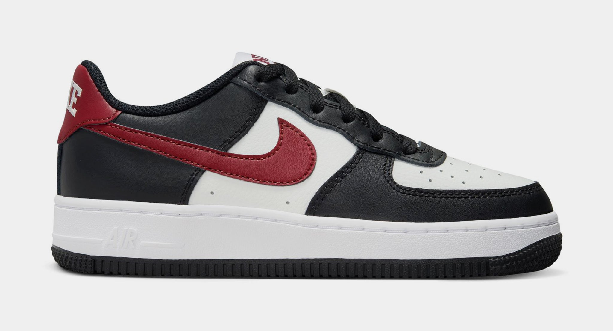 Nike Air Force 1 Low Grade School Lifestyle Shoes Black Red FZ4351