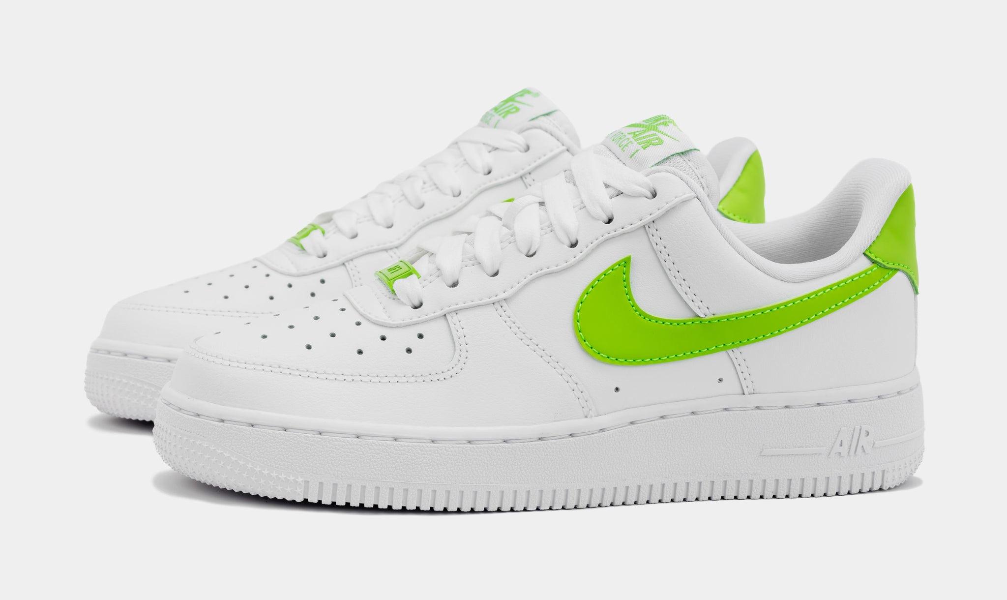 Nike Air Force 1 White Custom 'Lime Green Snakeskin' Edition