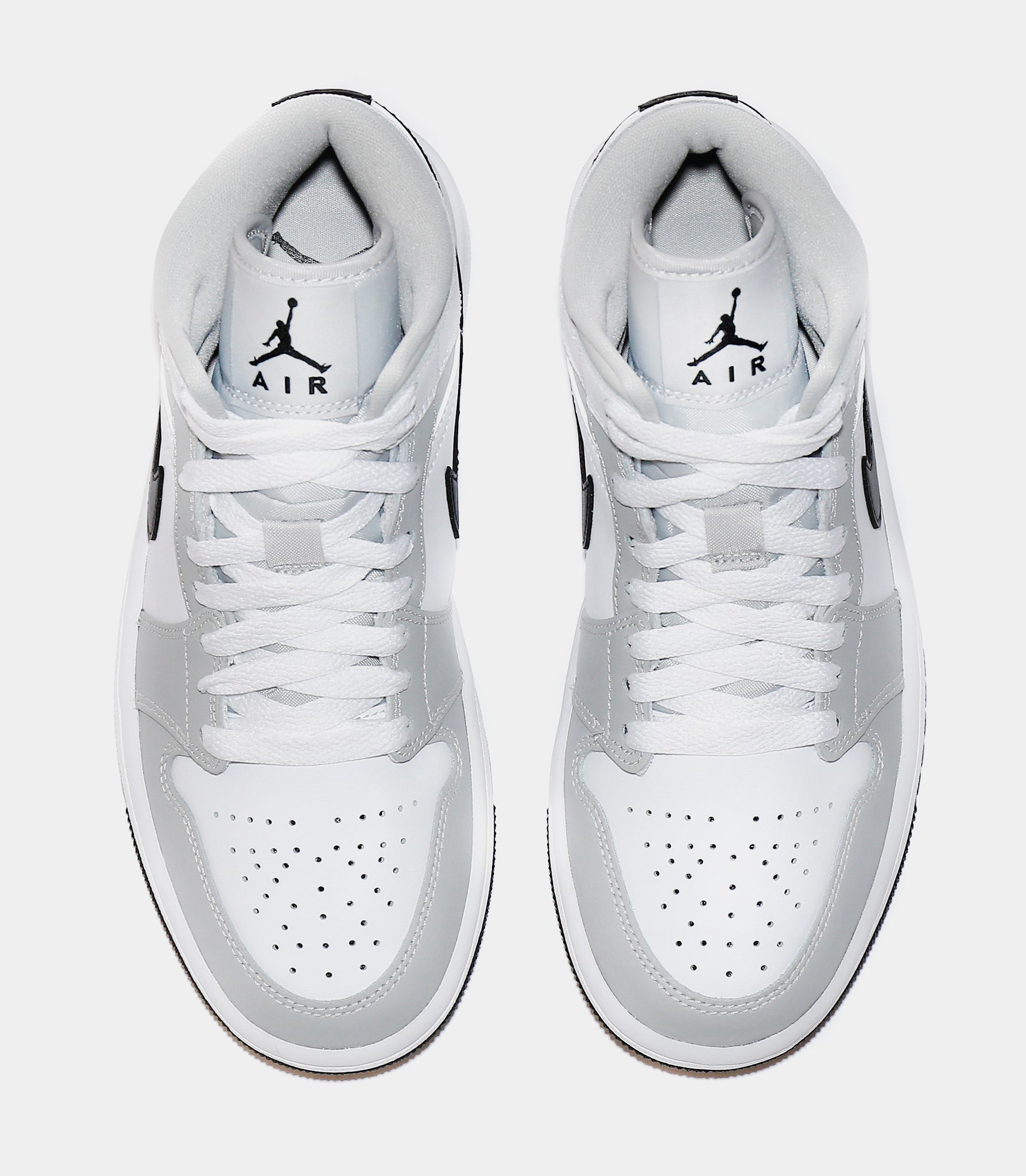 Air Jordan 1 Mid White Light Smoke Grey - Sneakers BQ6472-015