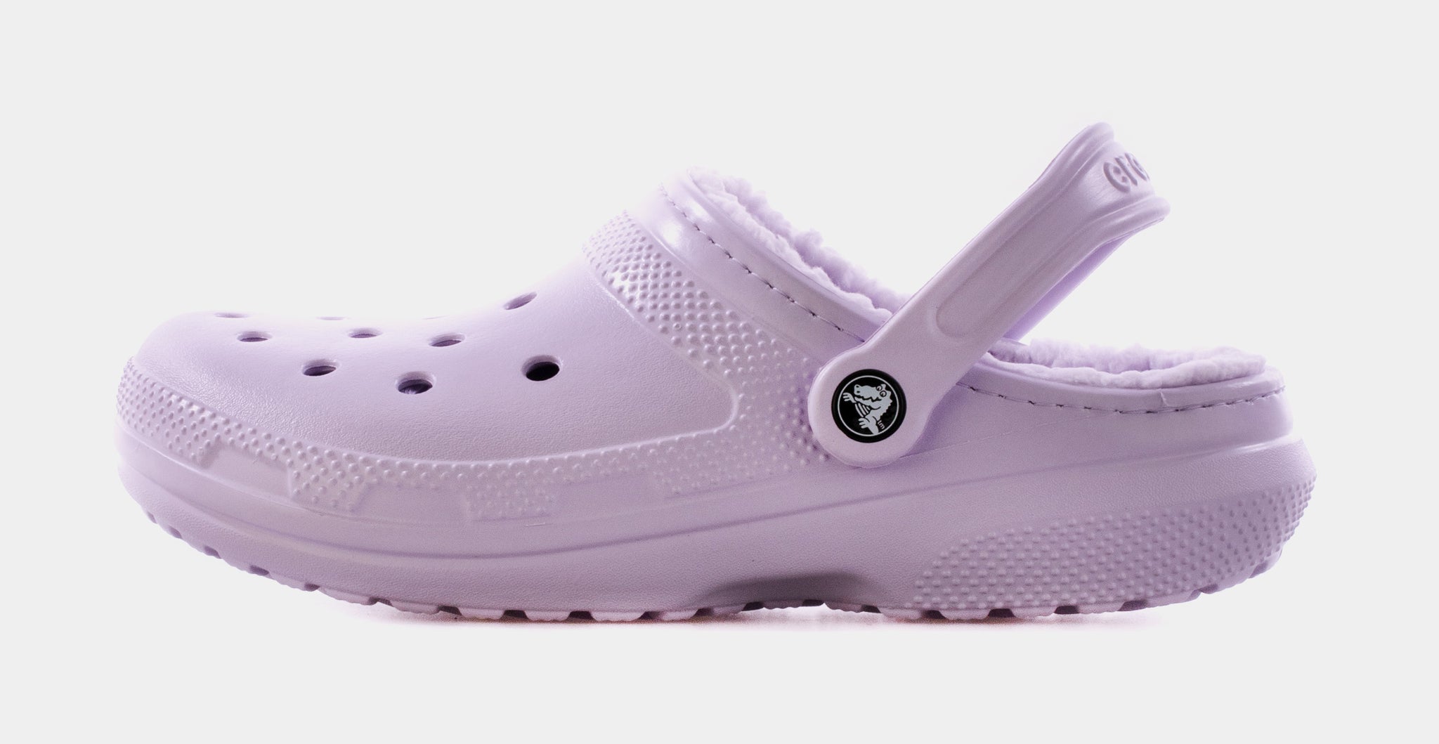 Fuzzy discount purple crocs