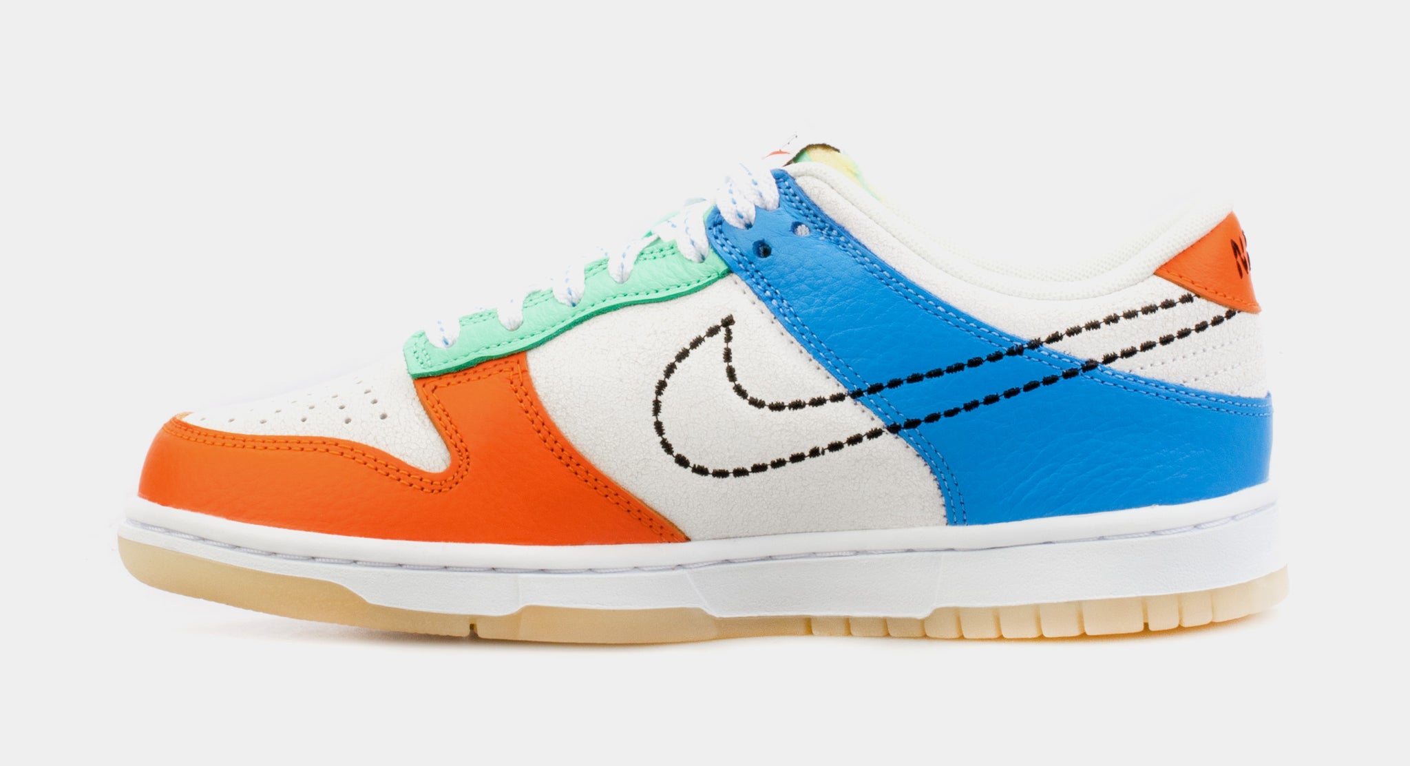 Nike Dunk Low 101 Grade School Lifestyle Shoes White Orange Multi