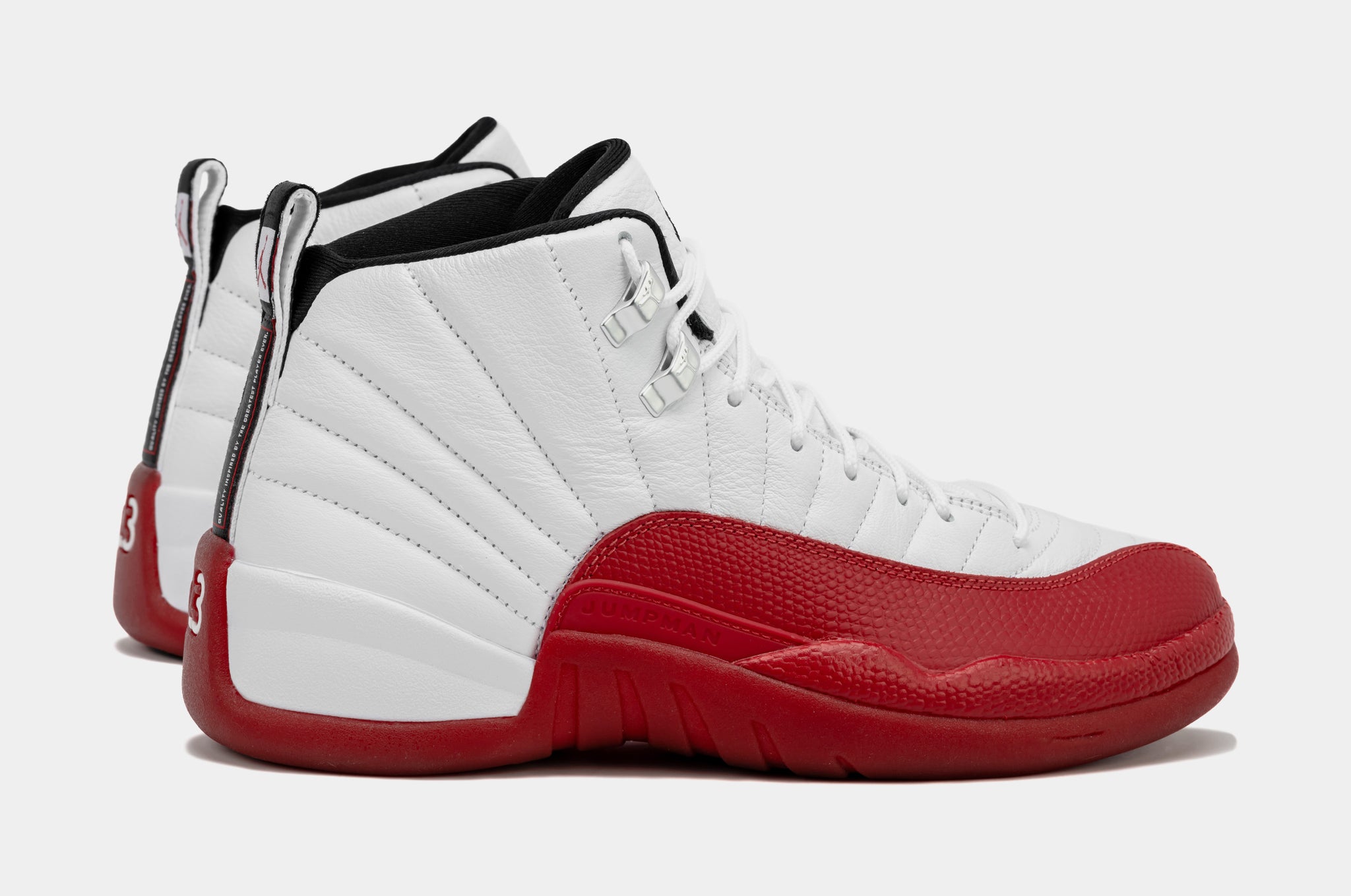 Air Jordan 12 Retro Cherry Red Mens Lifestyle Shoes Red White