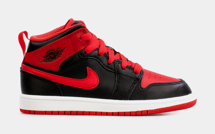 Jordan Air Jordan 1 Mid Alternate Bred Mens Lifestyle Shoes Black