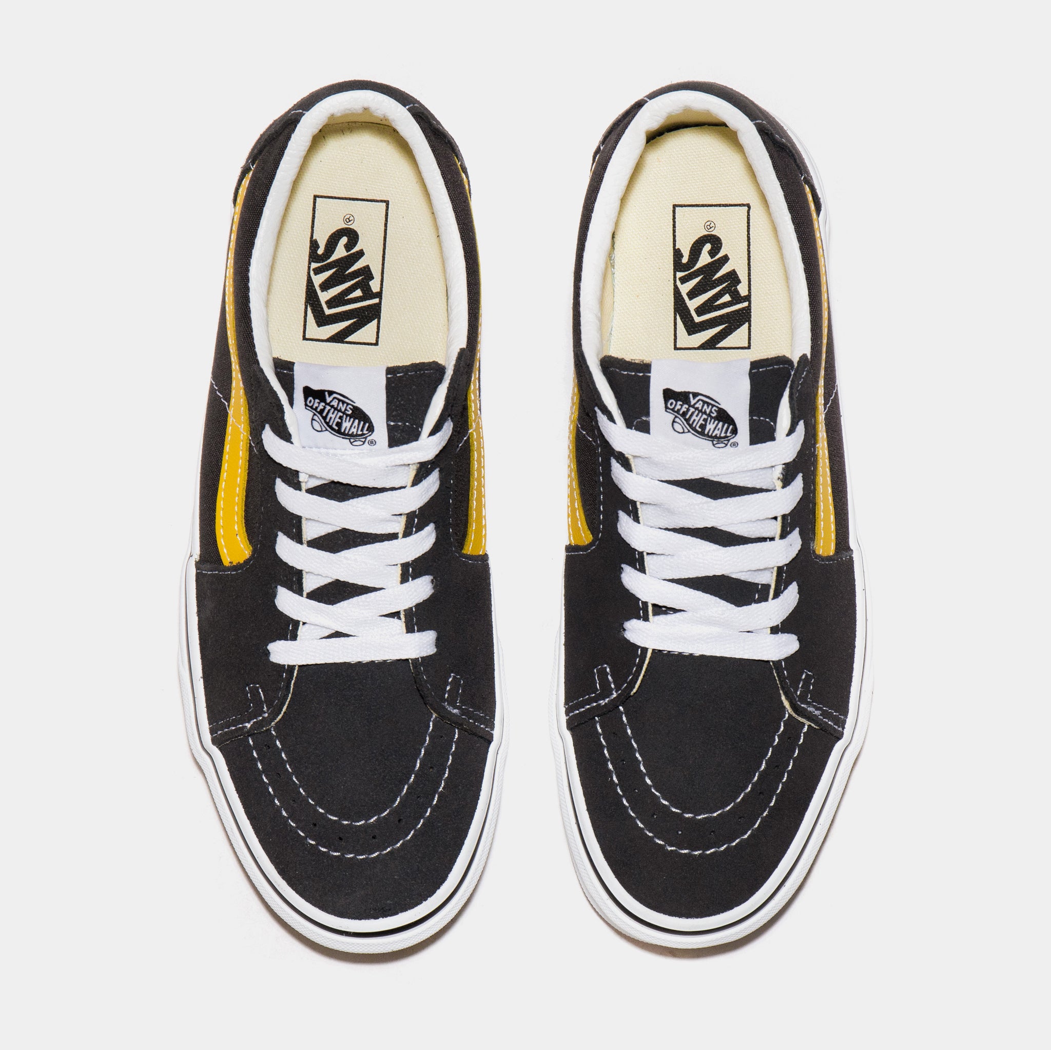 Black and yellow low 2025 top vans