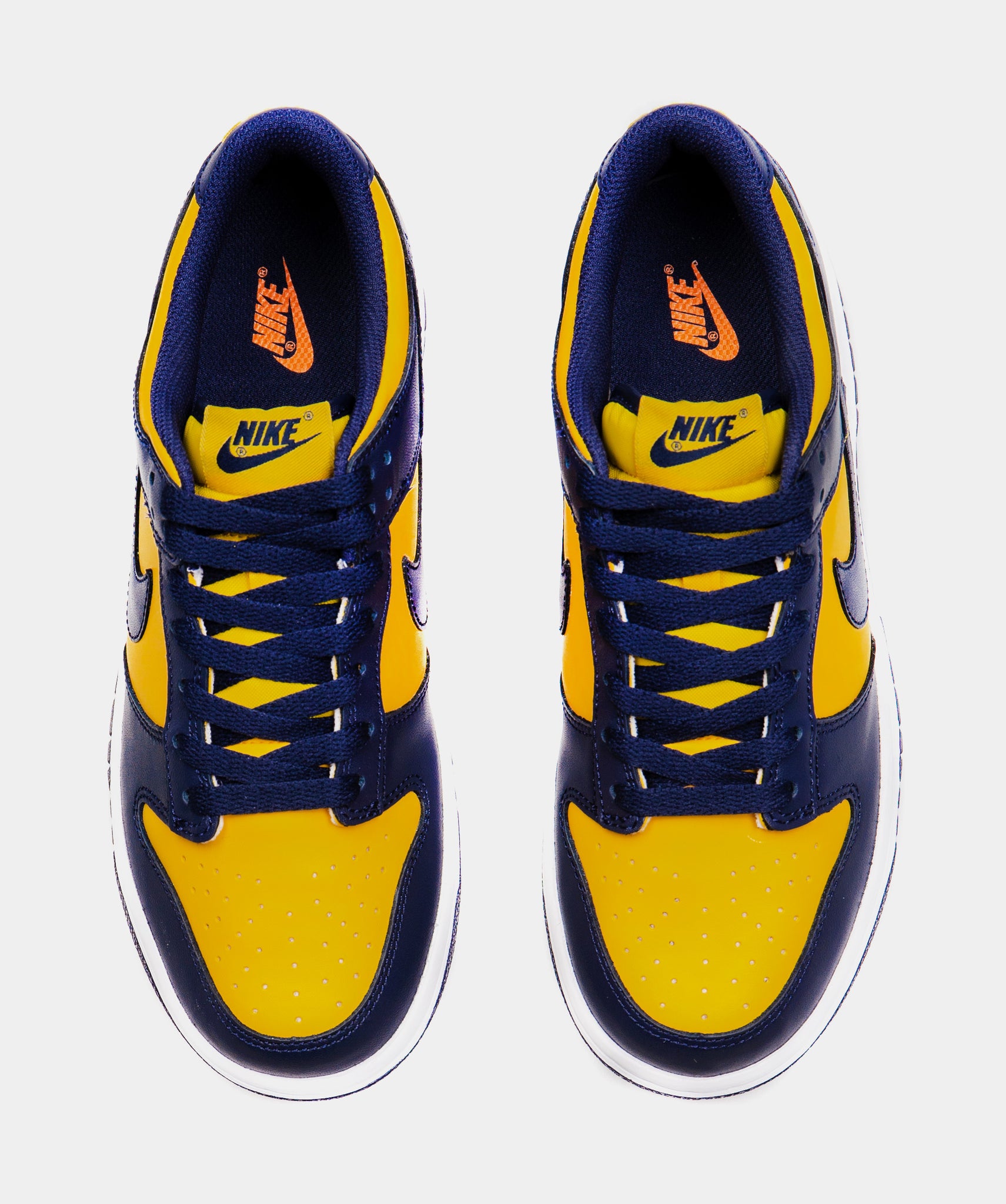 Nike Dunk Low Michigan Grade School Lifestyle Shoe Yellow Navy 