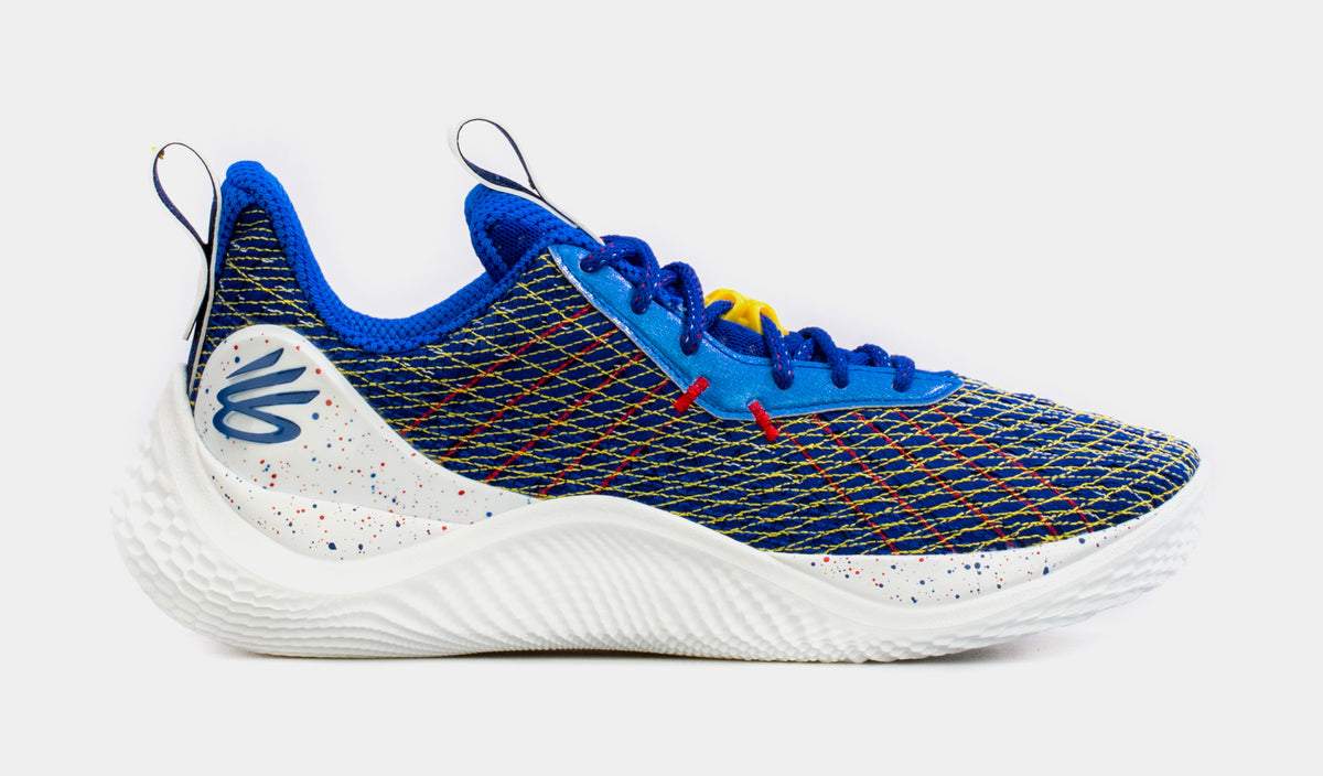 Under Armour Curry 10 Dub Nation Mens Basketball Shoes Blue White ...