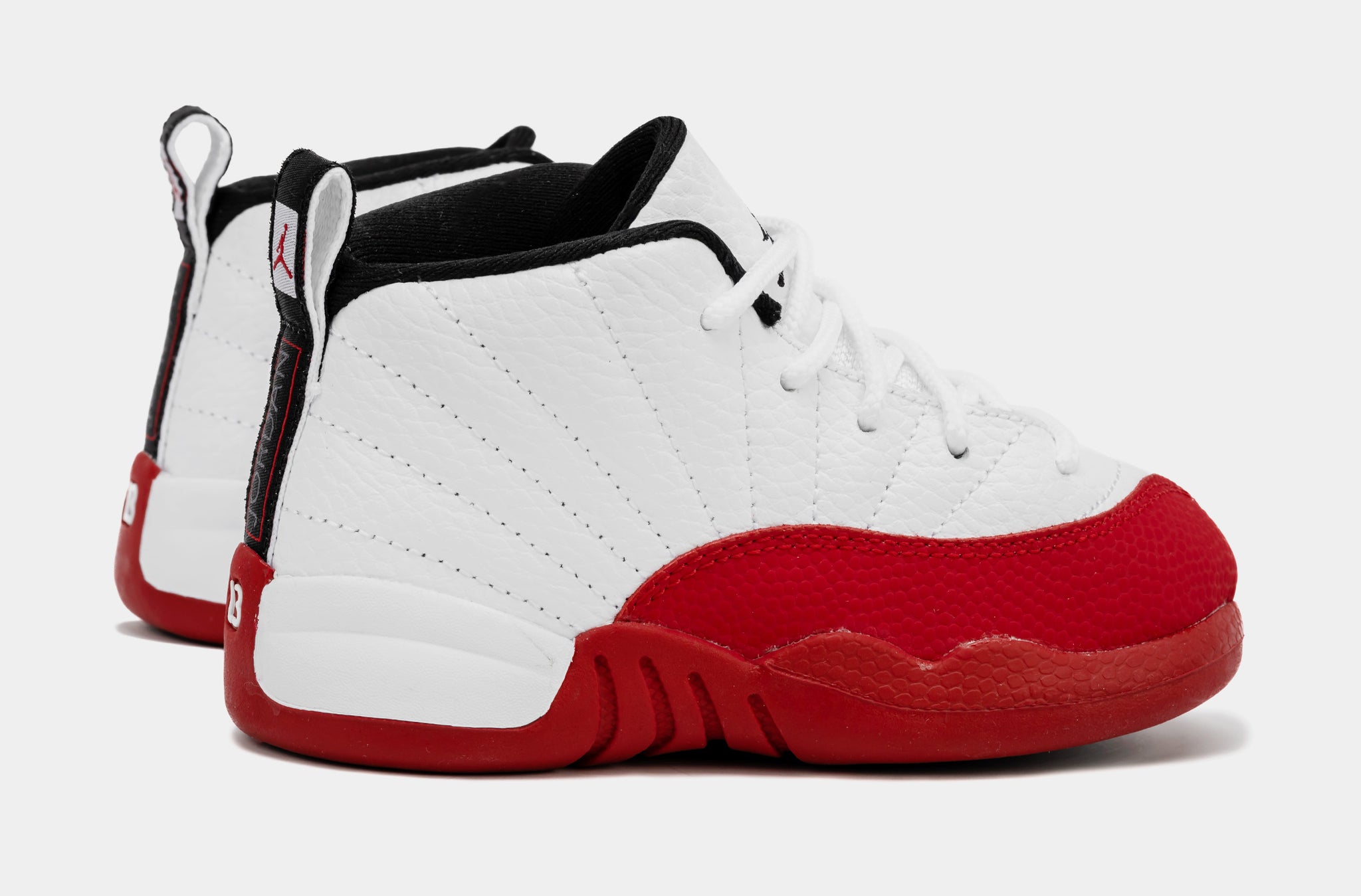 Red and white jordans sales for toddlers