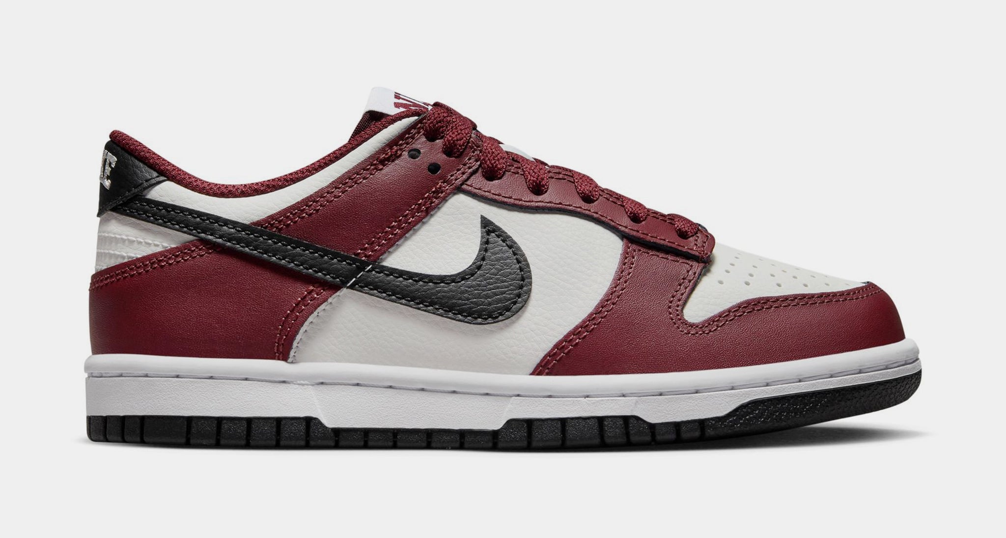 Burgundy and white store nike