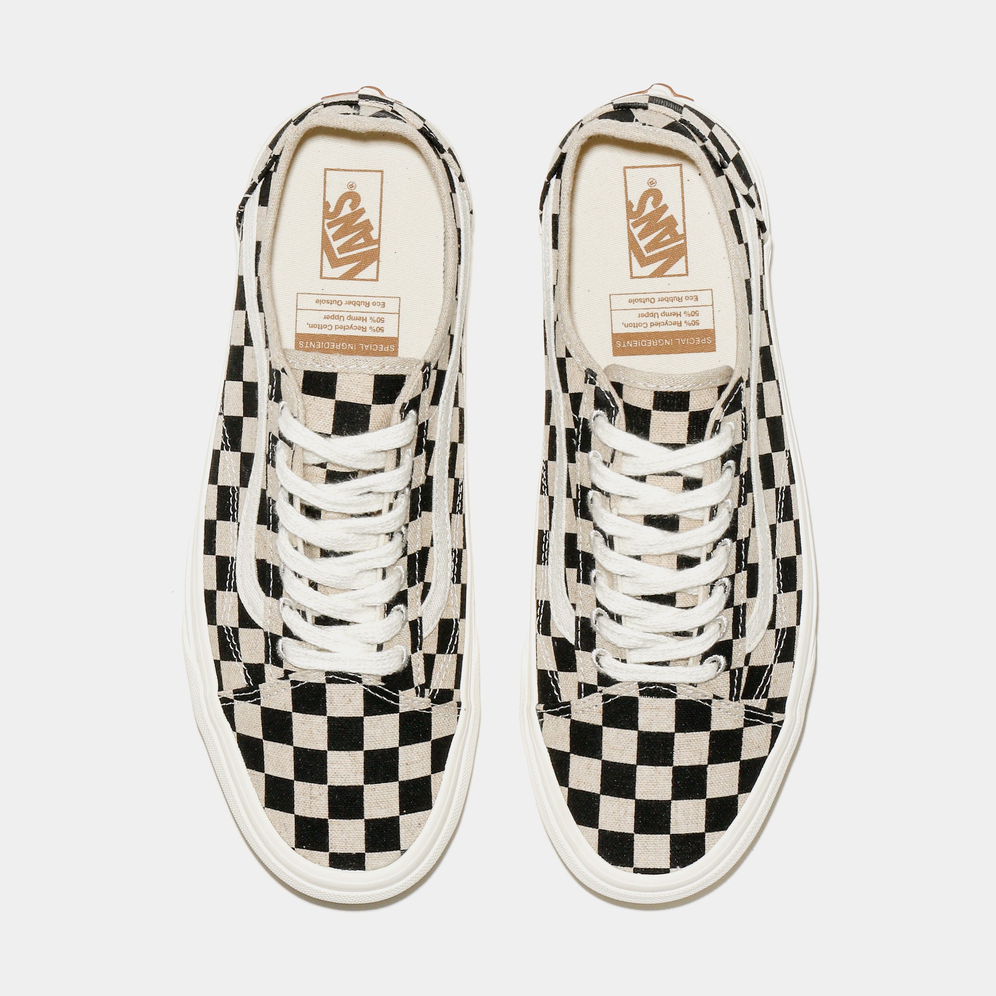 Vans checkered store shoes with laces