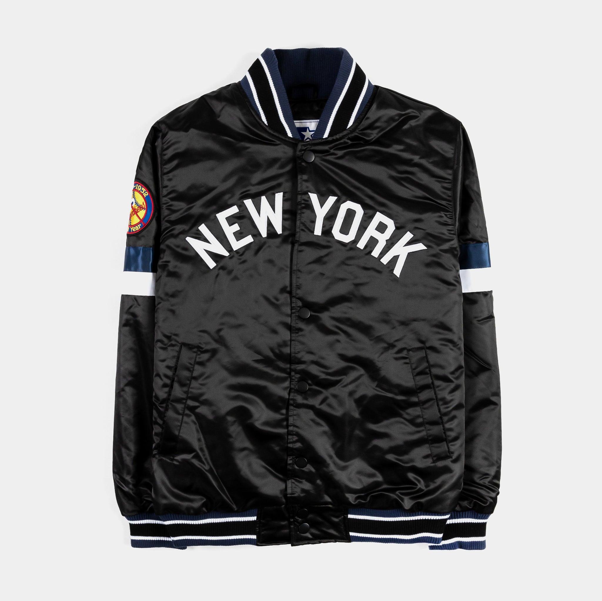 GIII/STARTER Shoe Palace Exclusive New York Yankees Home Game Varsity Mens Jacket (Black)
