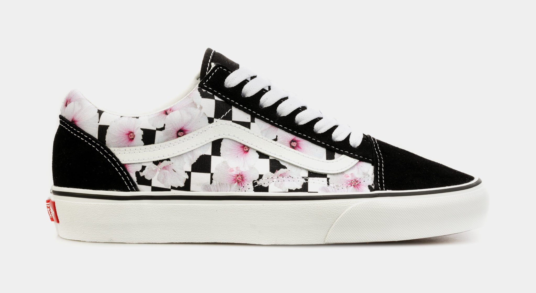 Womens black and hot sale pink vans