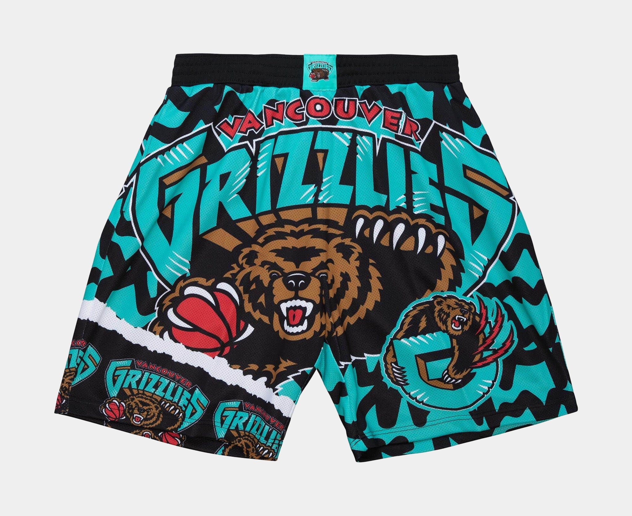 NBA Vancouver Grizzlies Jumbotron 2.0 Sublimated Shorts Mens Shorts  (Blue/Black)