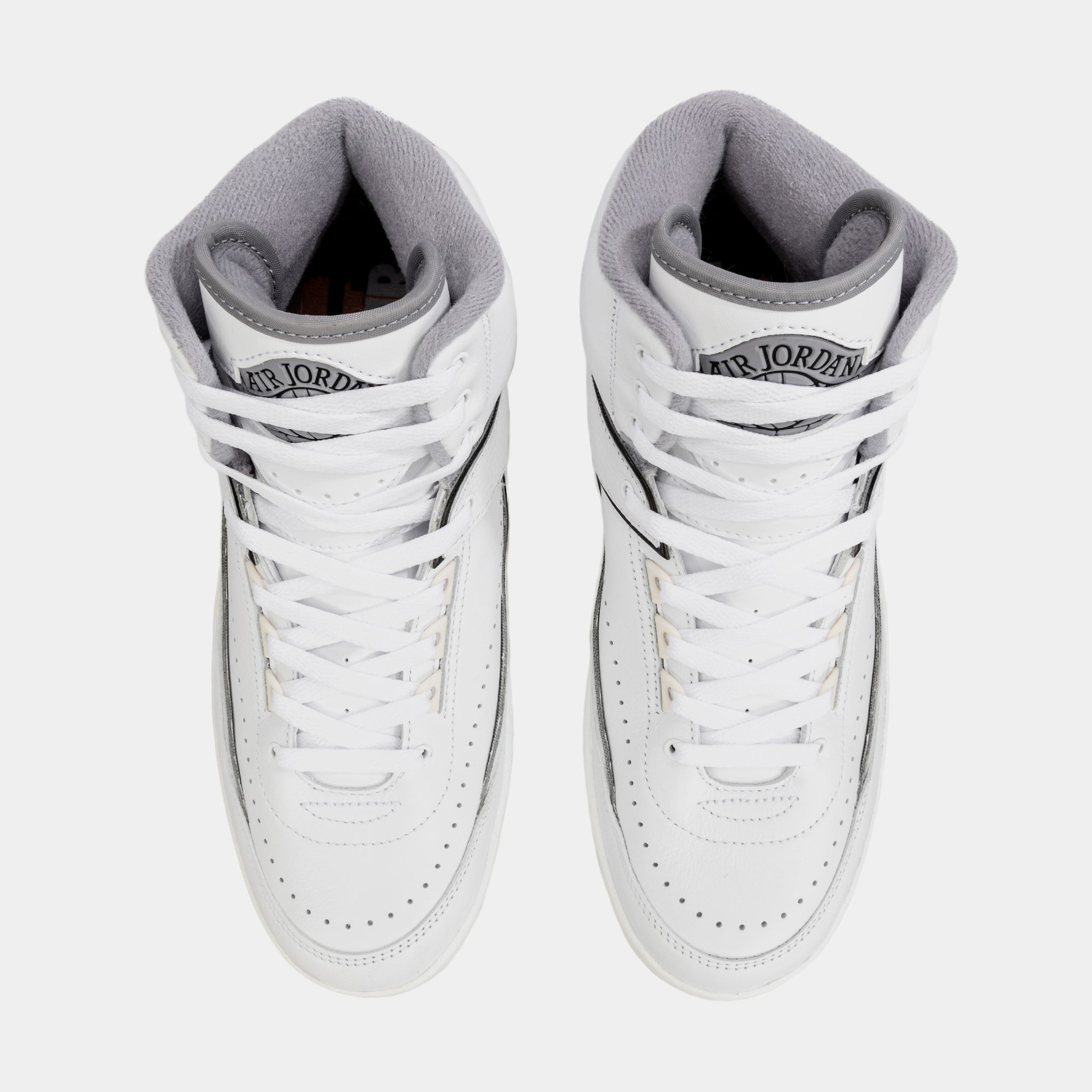Air Jordan 2 Retro Cement Grey Mens Lifestyle Shoes (White/Grey)