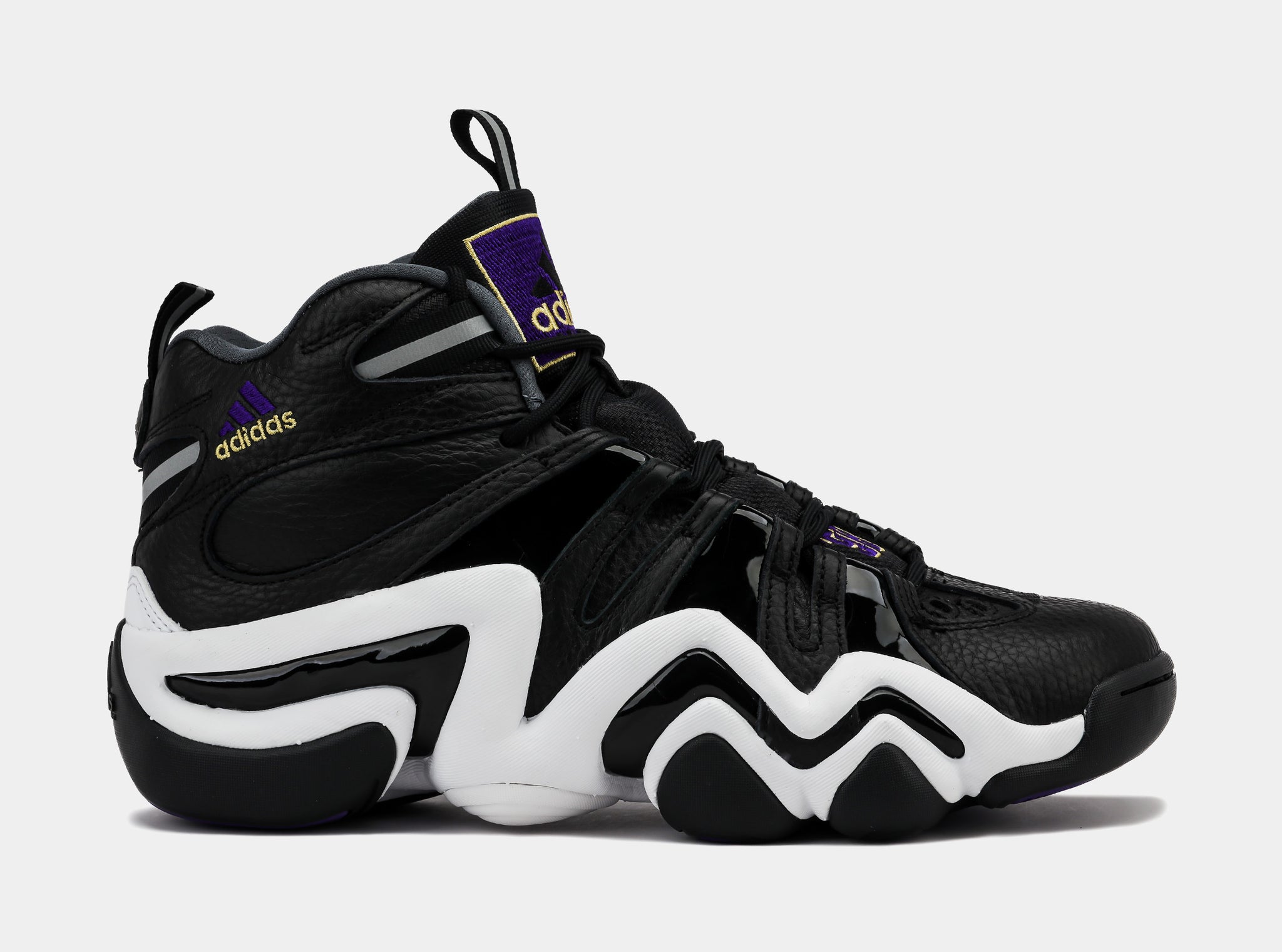 Crazy 8 Mens Basketball Shoes Core Black Regal Purple Cloud White