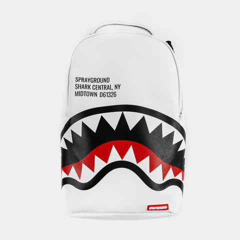 Sprayground Shoe Palace Exclusive Scarface Split Sharks in Paris Mens Backpack (Black/White)
