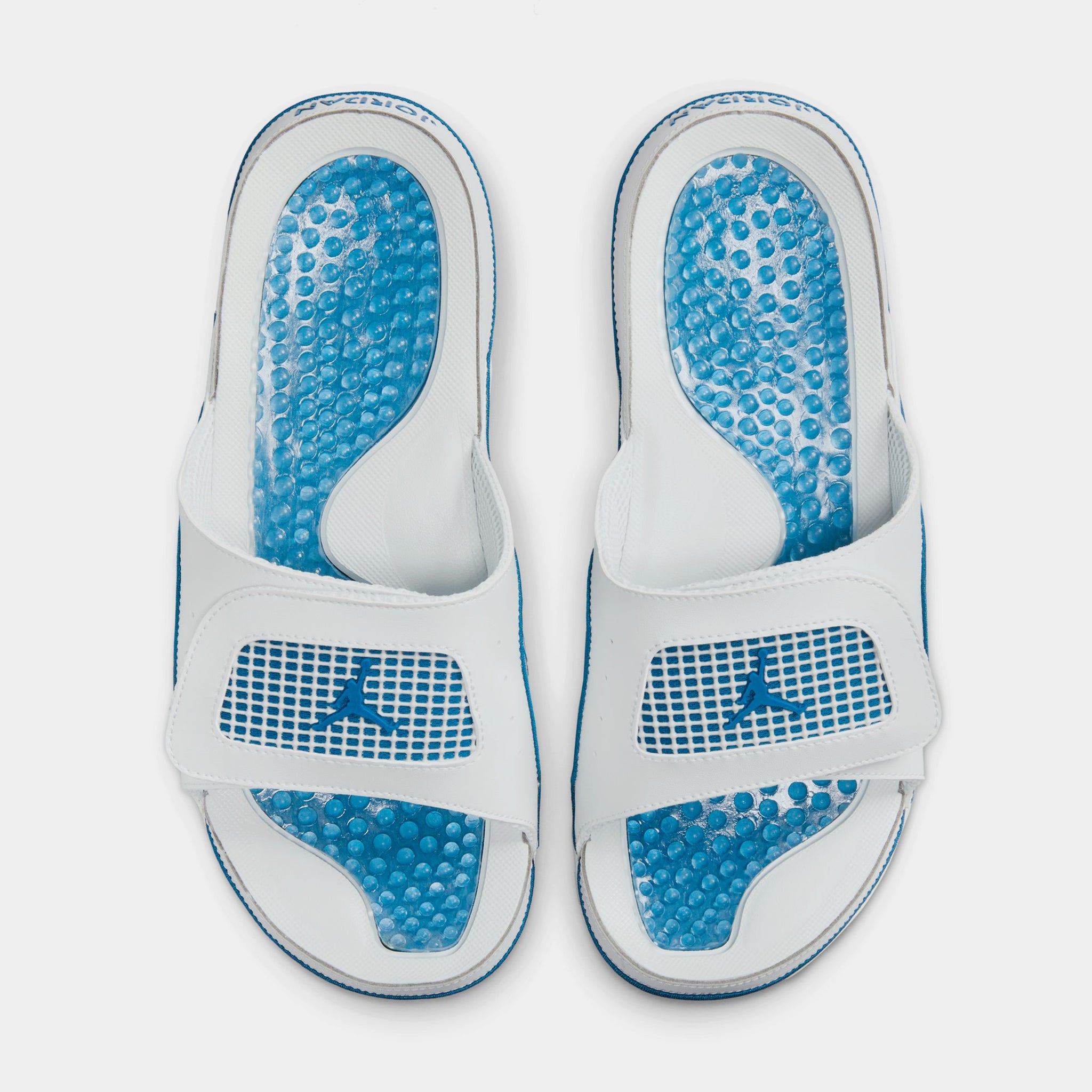 Amazon.com | Nike MENS JORDAN PLAY SLIDE, UNIVERSITY BLUE/WHITE, 6 UK (7  US) | Sandals