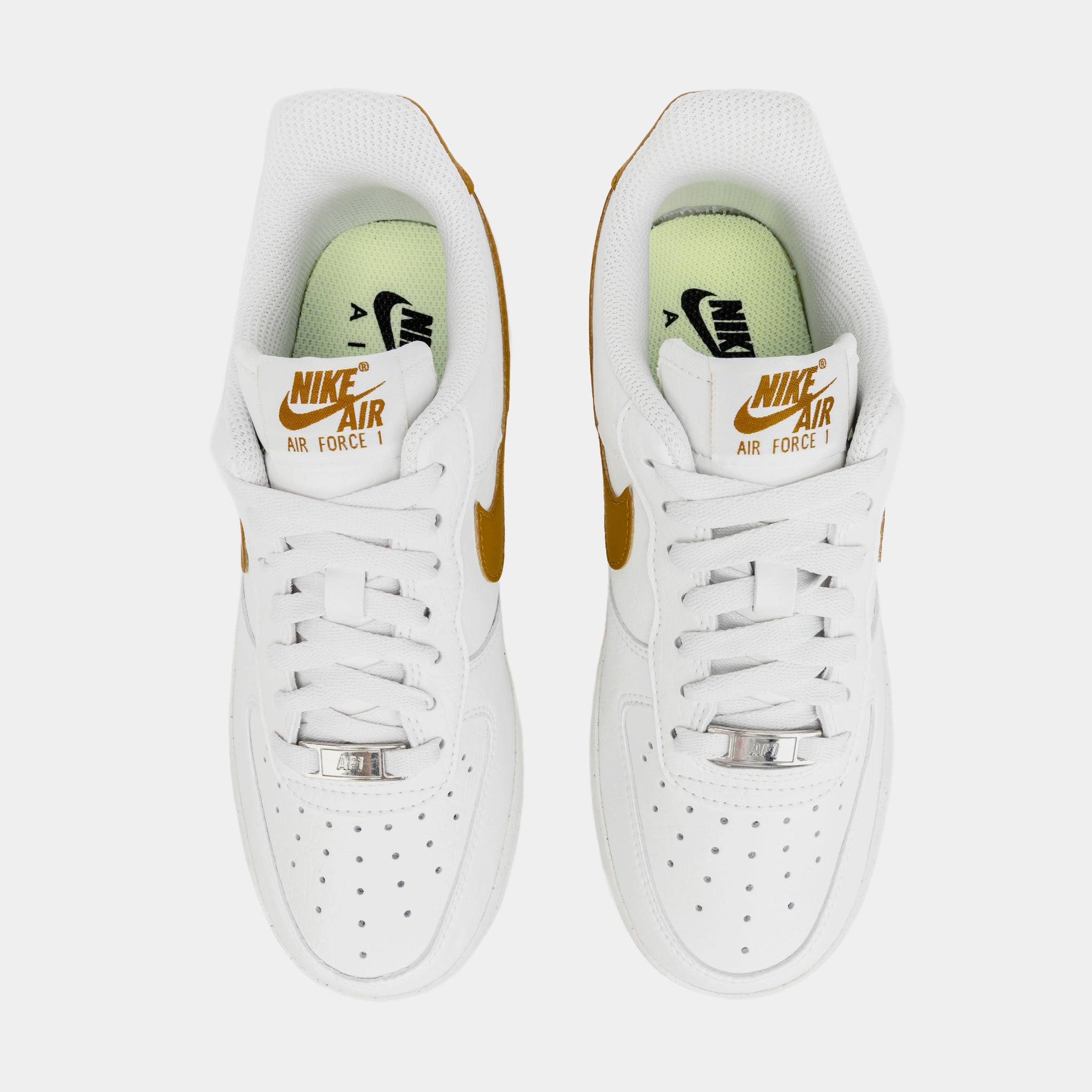 Nike Air Force 1 LV8 Grade School Lifestyle Shoe White Gold DM3322