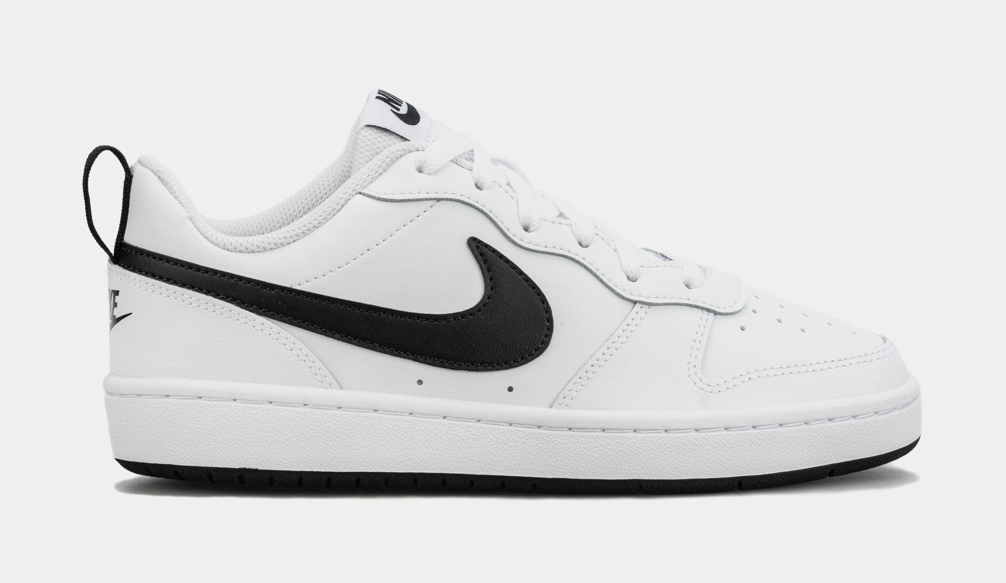 Nike Court Borough Low 2 Grade School Lifestyle Shoes White Black