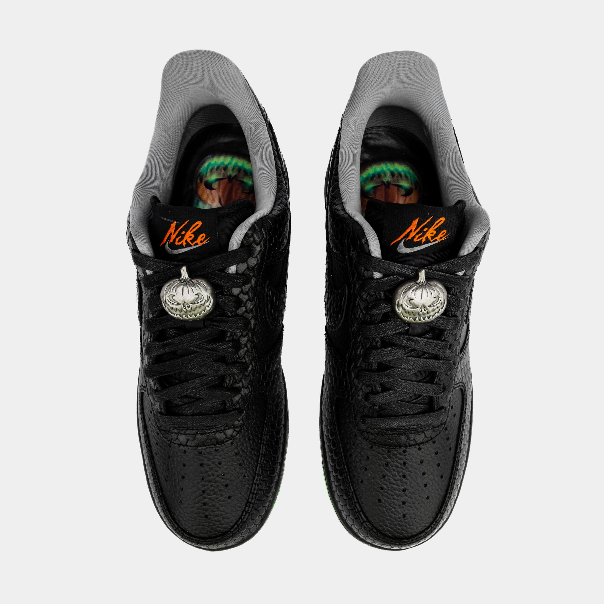 Nike Air Force 1 Low Halloween Mens Lifestyle Shoes Black Green FQ8822 ...