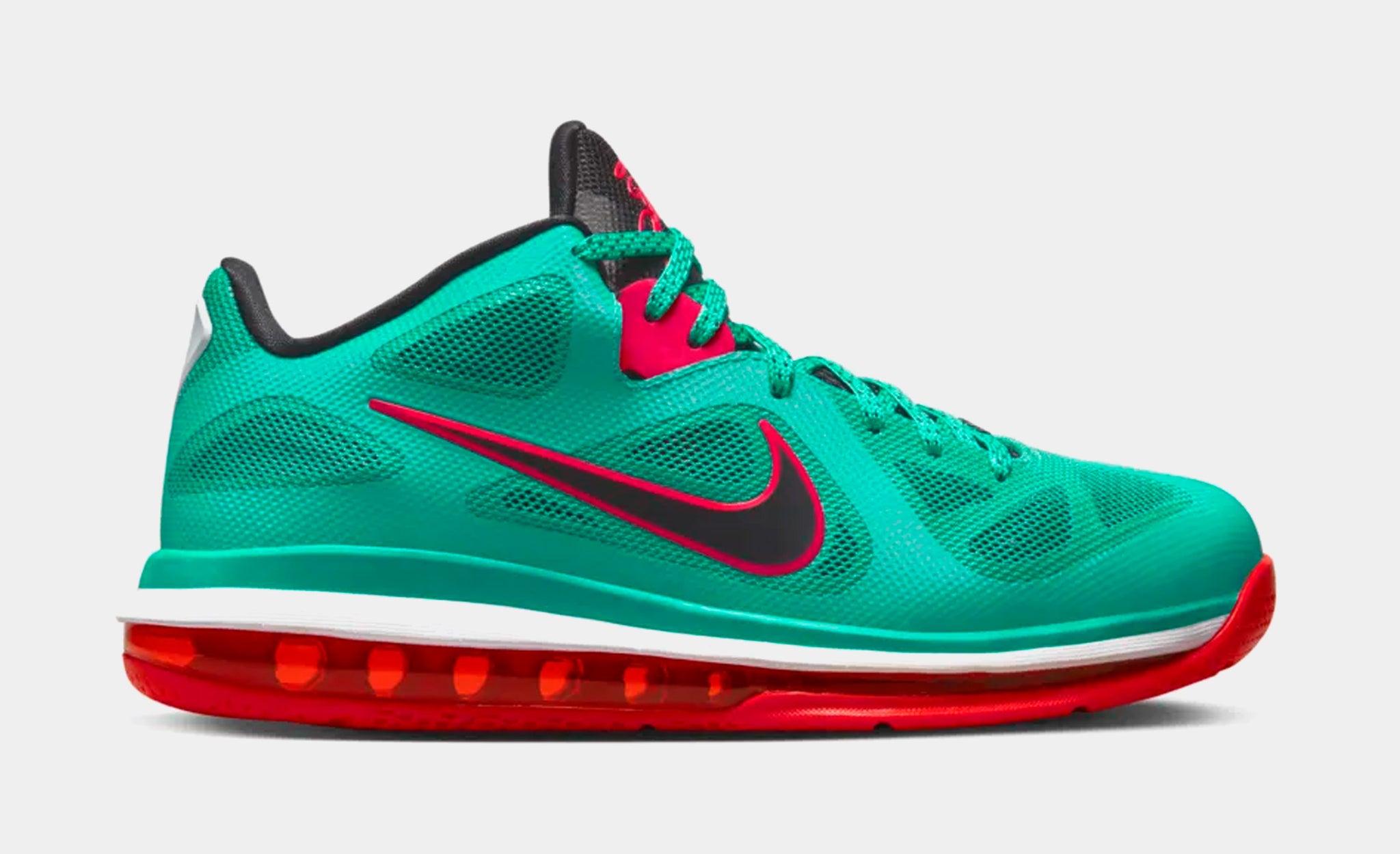 LeBron 9 Low Reverse Liverpool Mens Basketball Shoes (Green/Red)