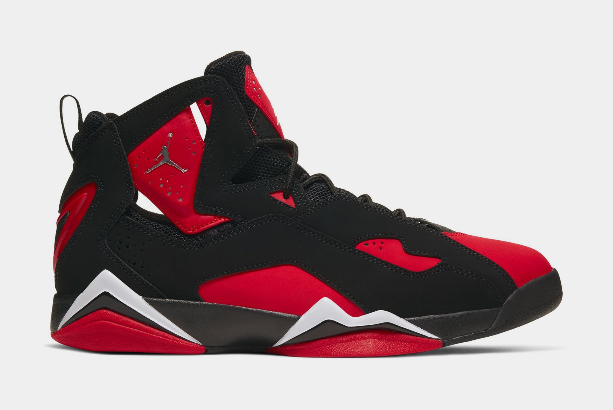 Black and best sale red jordan sneakers