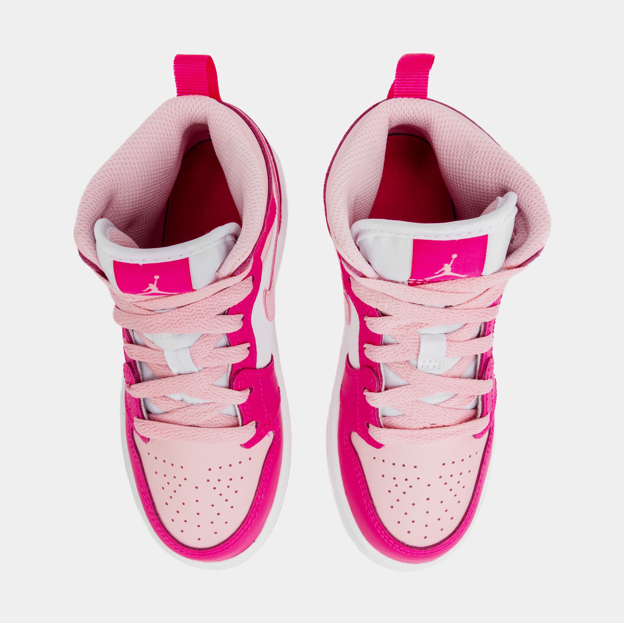 White and clearance light pink jordans