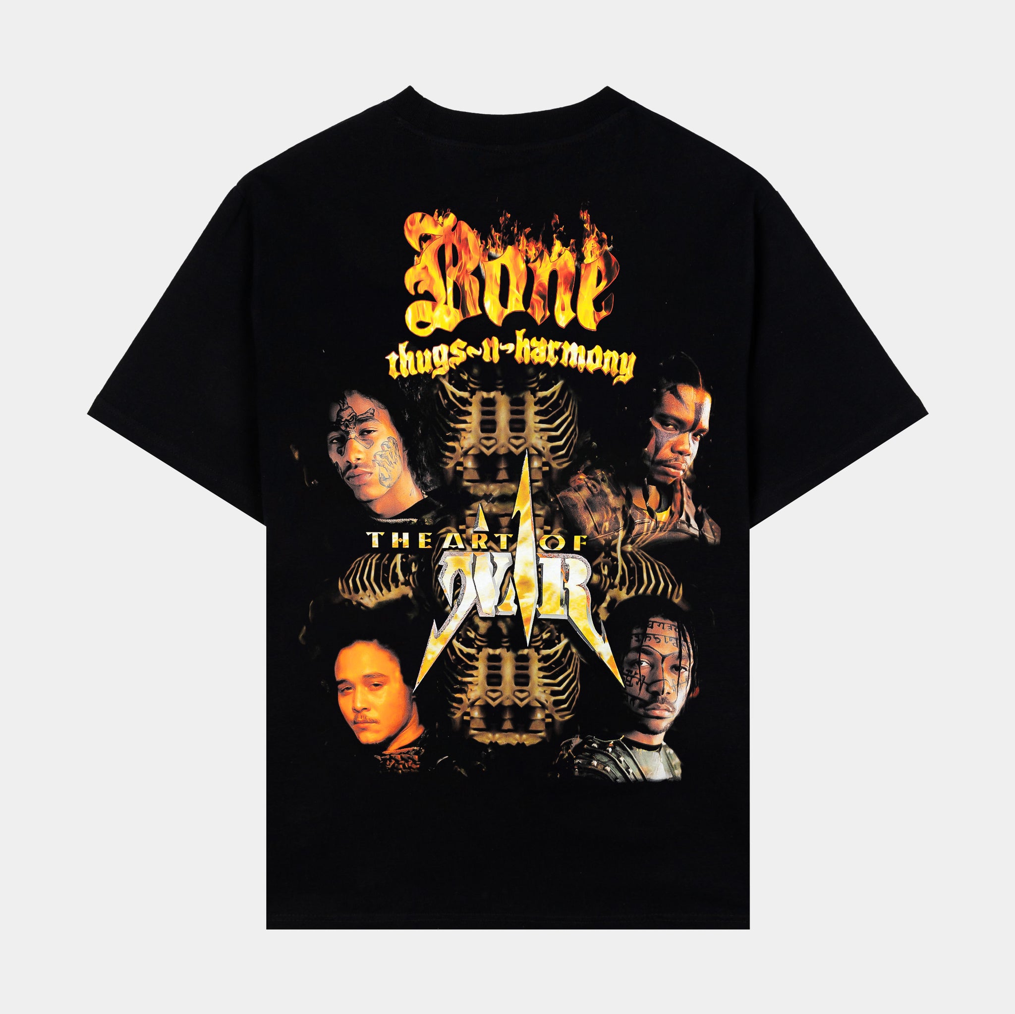SP x Bone Thugs N Harmony Art Of War Mens Short Sleeve Shirt (Black/Brown)