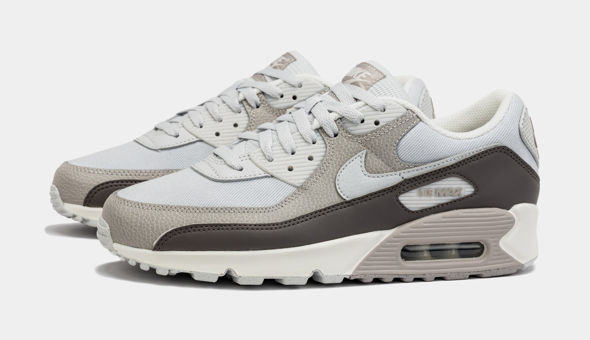 Air max 90 mens white and grey sale