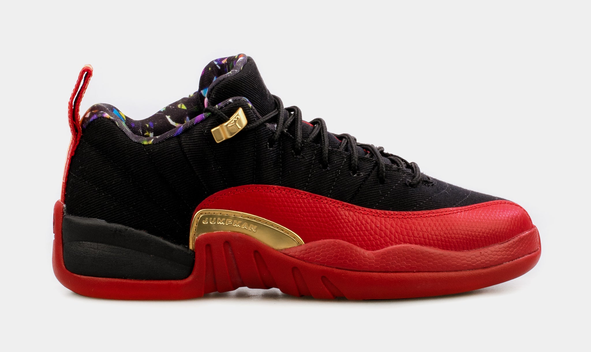 Jordan 12 cheap red and gold