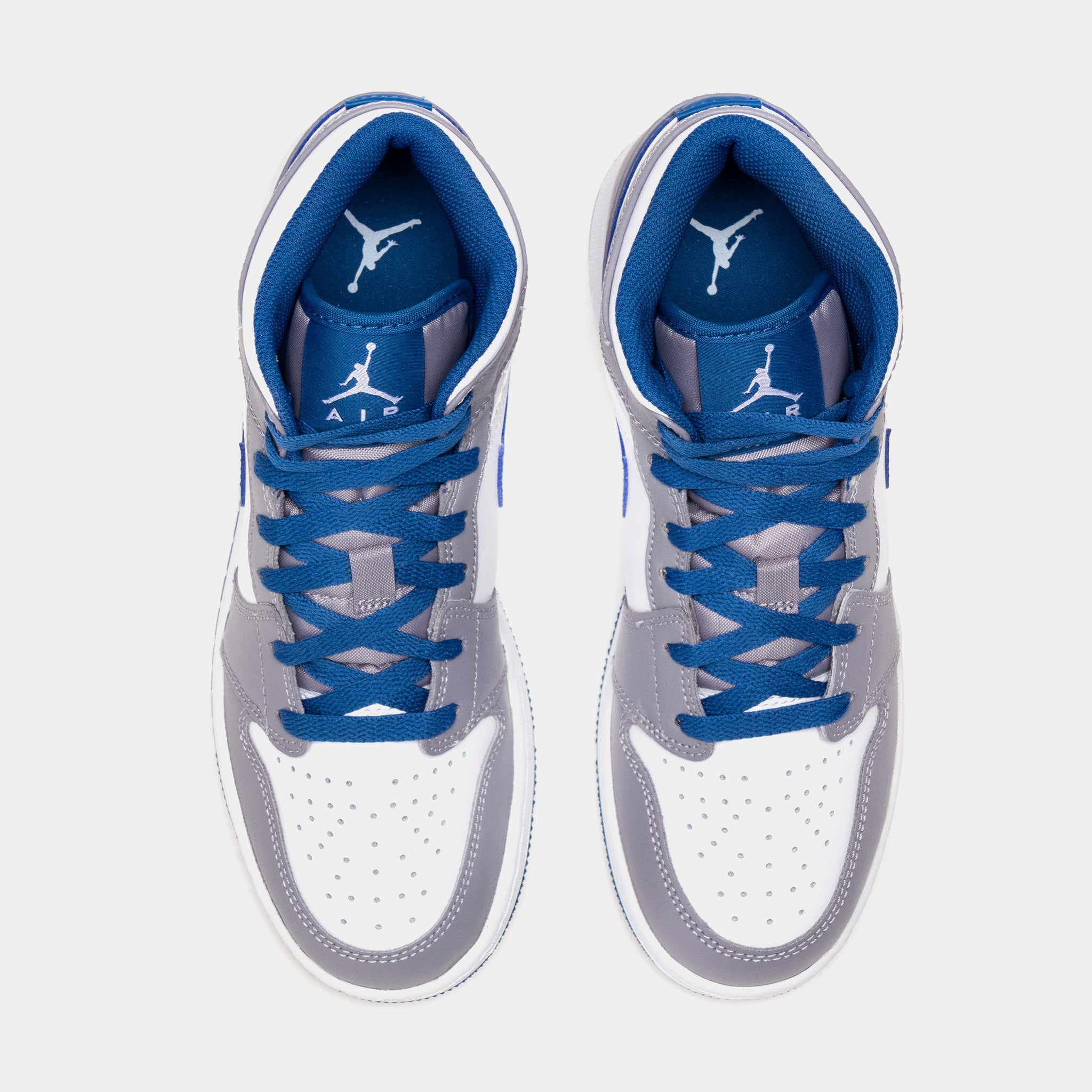 Jordan Air Jordan 1 Retro Mid True Blue Grade School Lifestyle