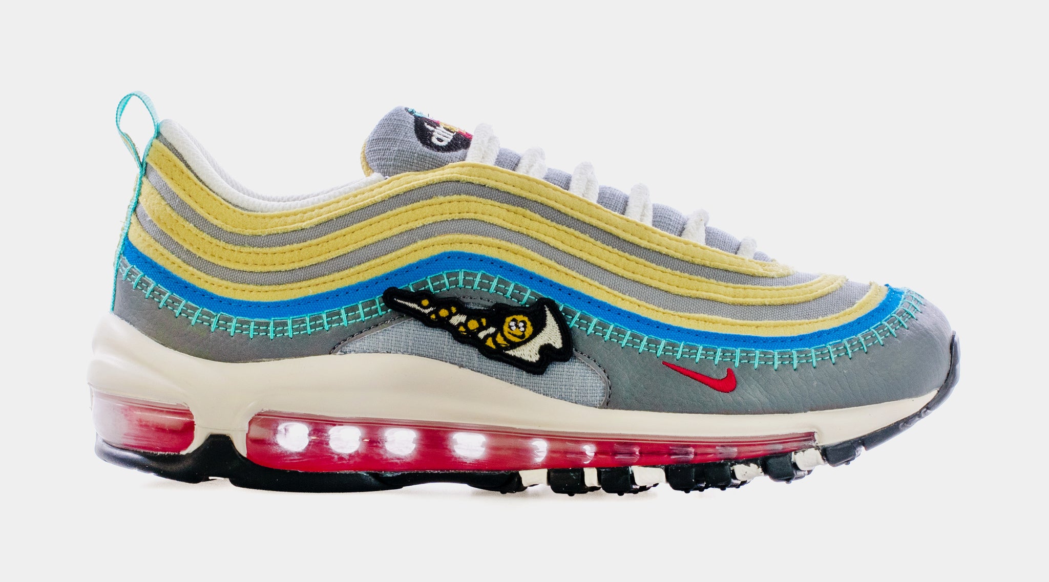 Air Max 97 SE Air Sprung Grade School Lifestyle Shoes Grey Multi