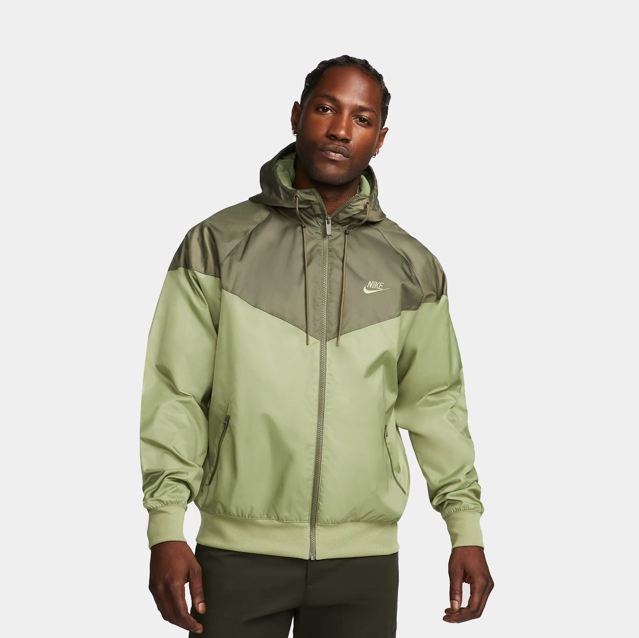 Nike on sale green windbreaker