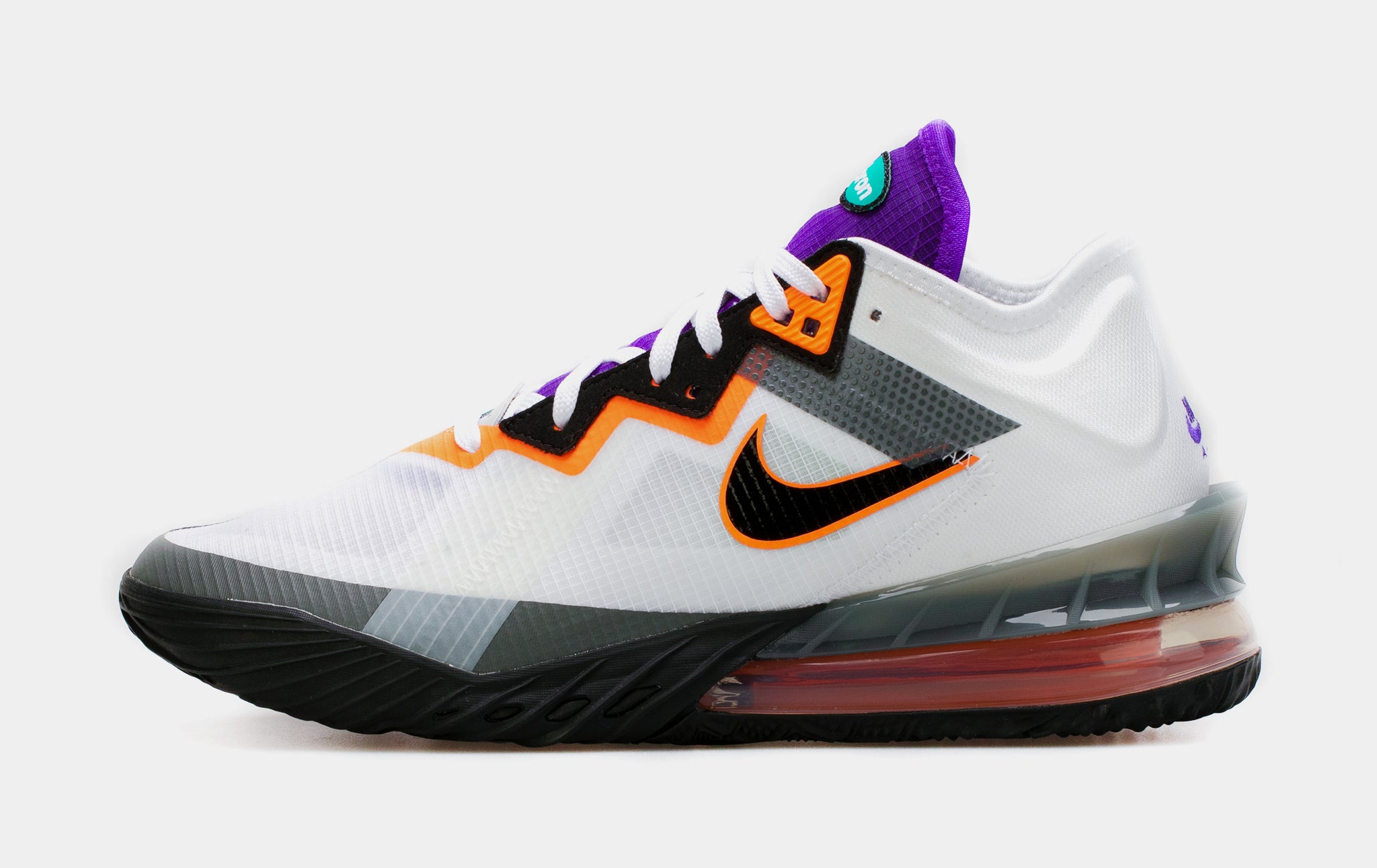 Nike Lebron 18 Low Greedy Mens Basketball Shoe White CV7562-100