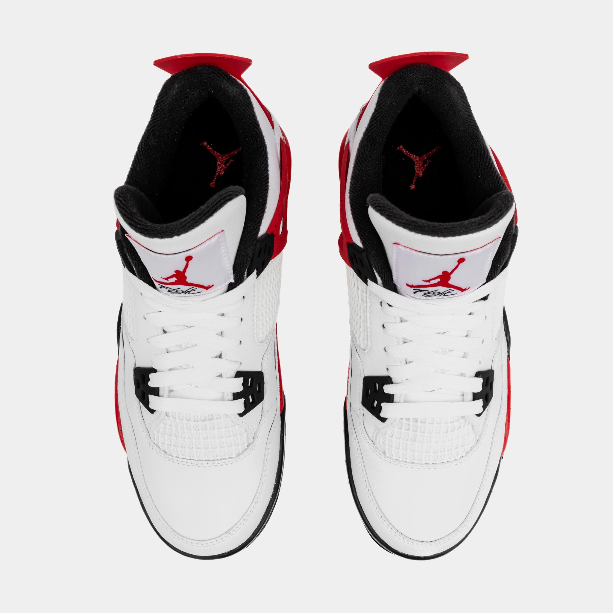 Jordan Air Jordan 4 Retro Red Cement Grade School Lifestyle Shoes White ...