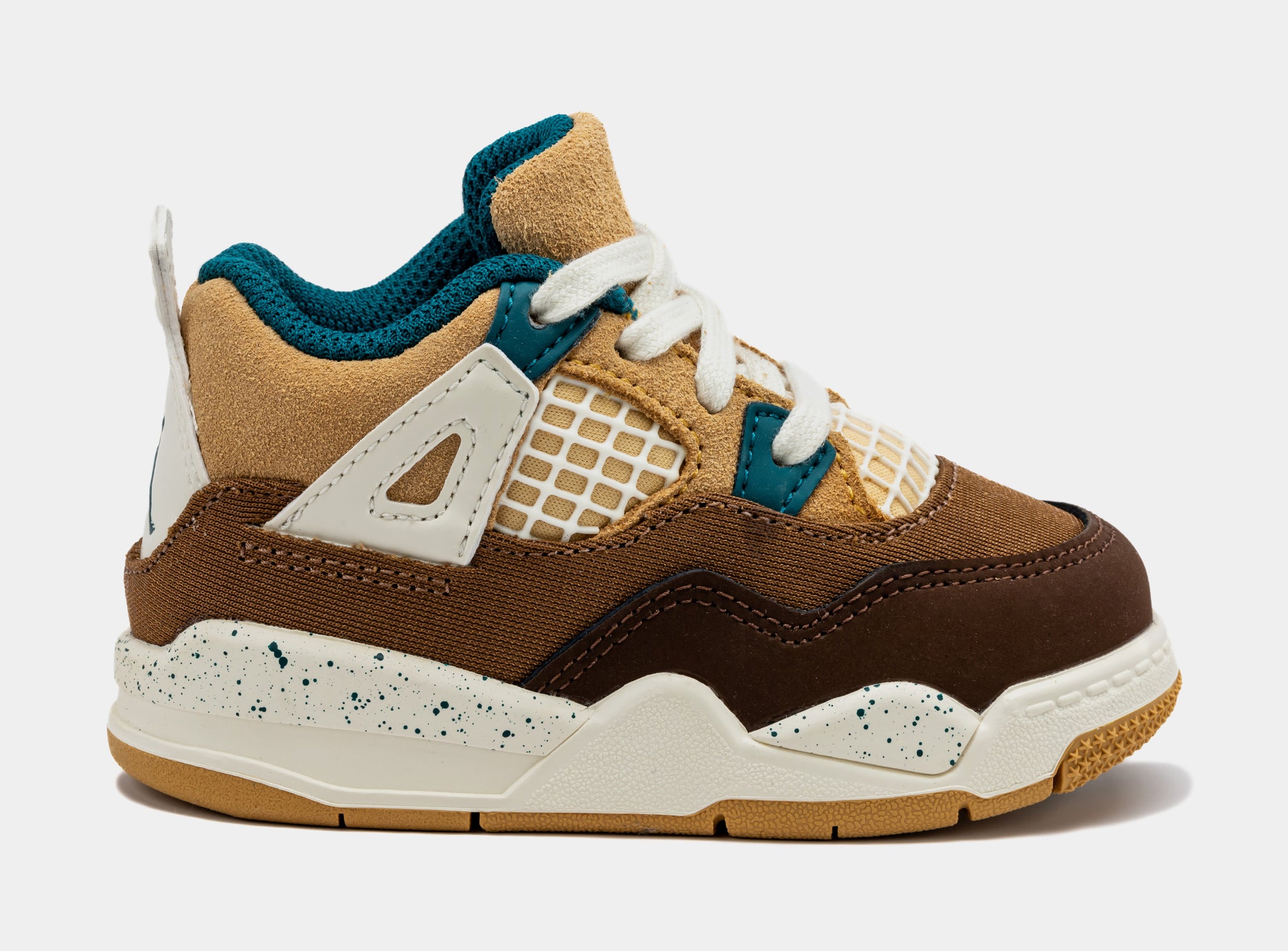 Air Jordan 4 Retro Cacao Wow Infant Toddler Lifestyle Shoes Cacao Wow Geode Teal Free Shipping