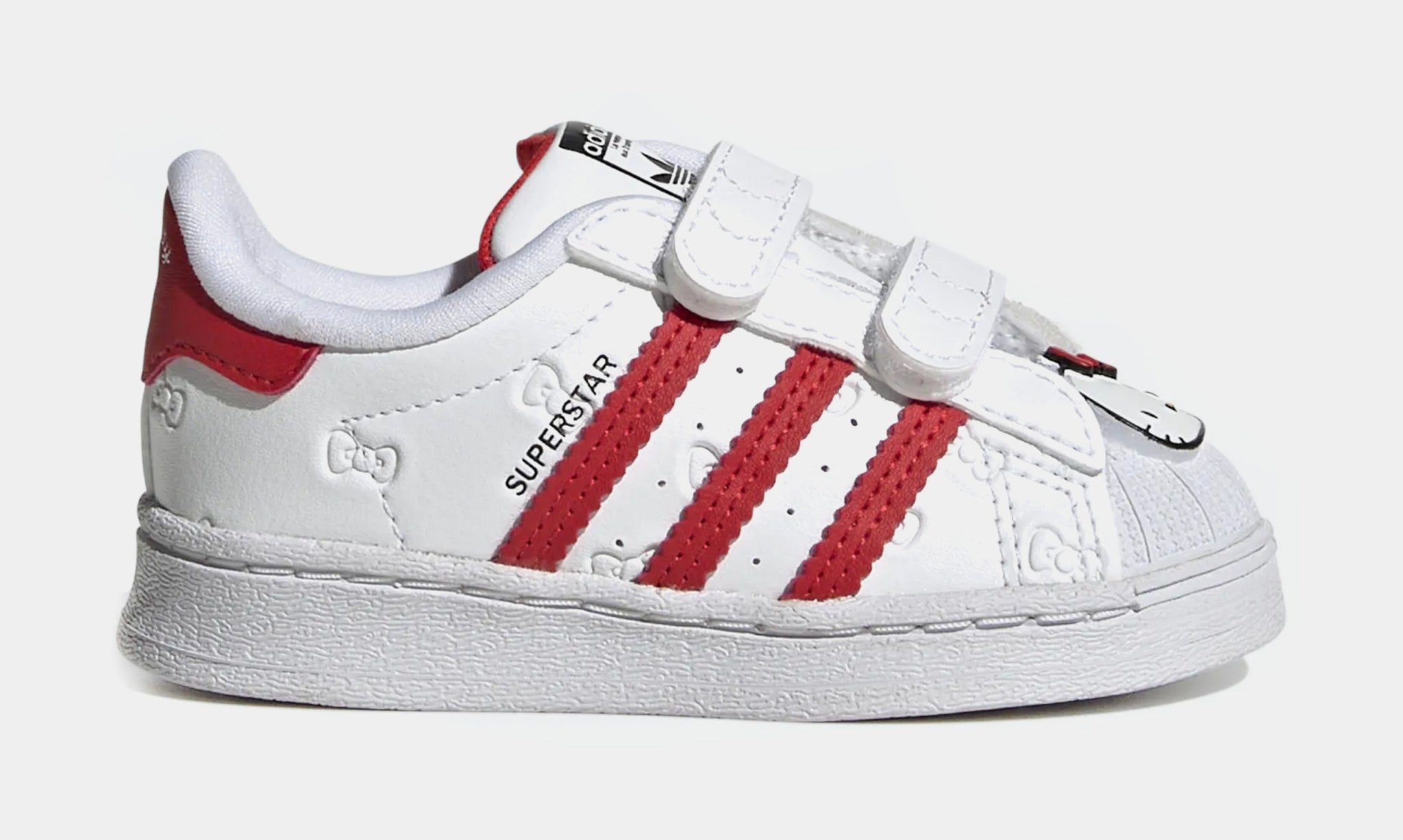 adidas Hello Kitty Superstar Preschool Lifestyle Shoes White Red GV8865 Shoe Palace