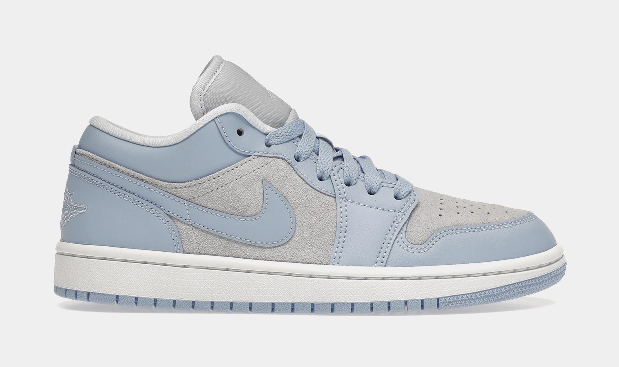 Jordan Air Jordan 1 Low Aluminum Womens Lifestyle Shoes Blue Grey