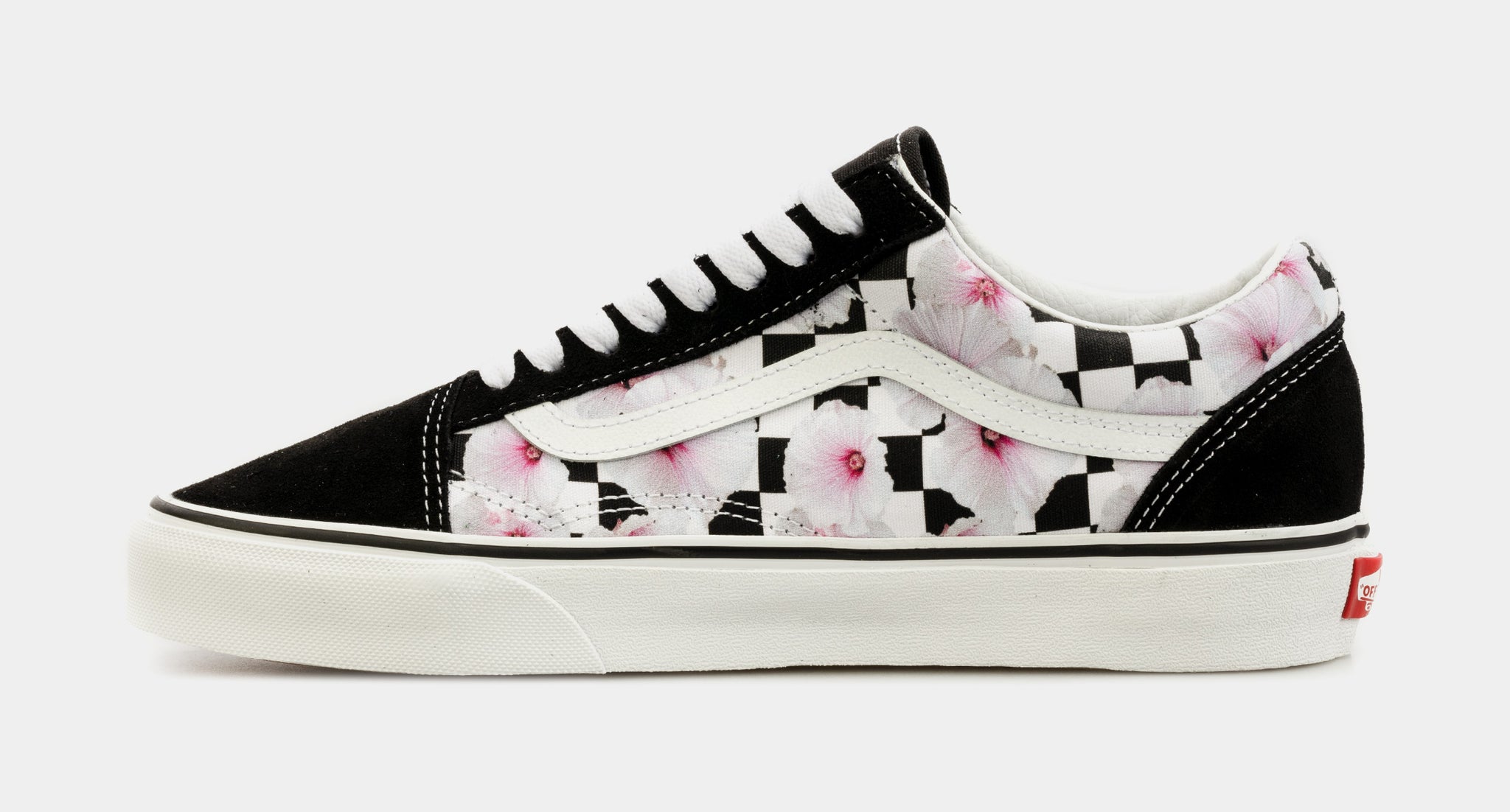 Vans pink cheap and black