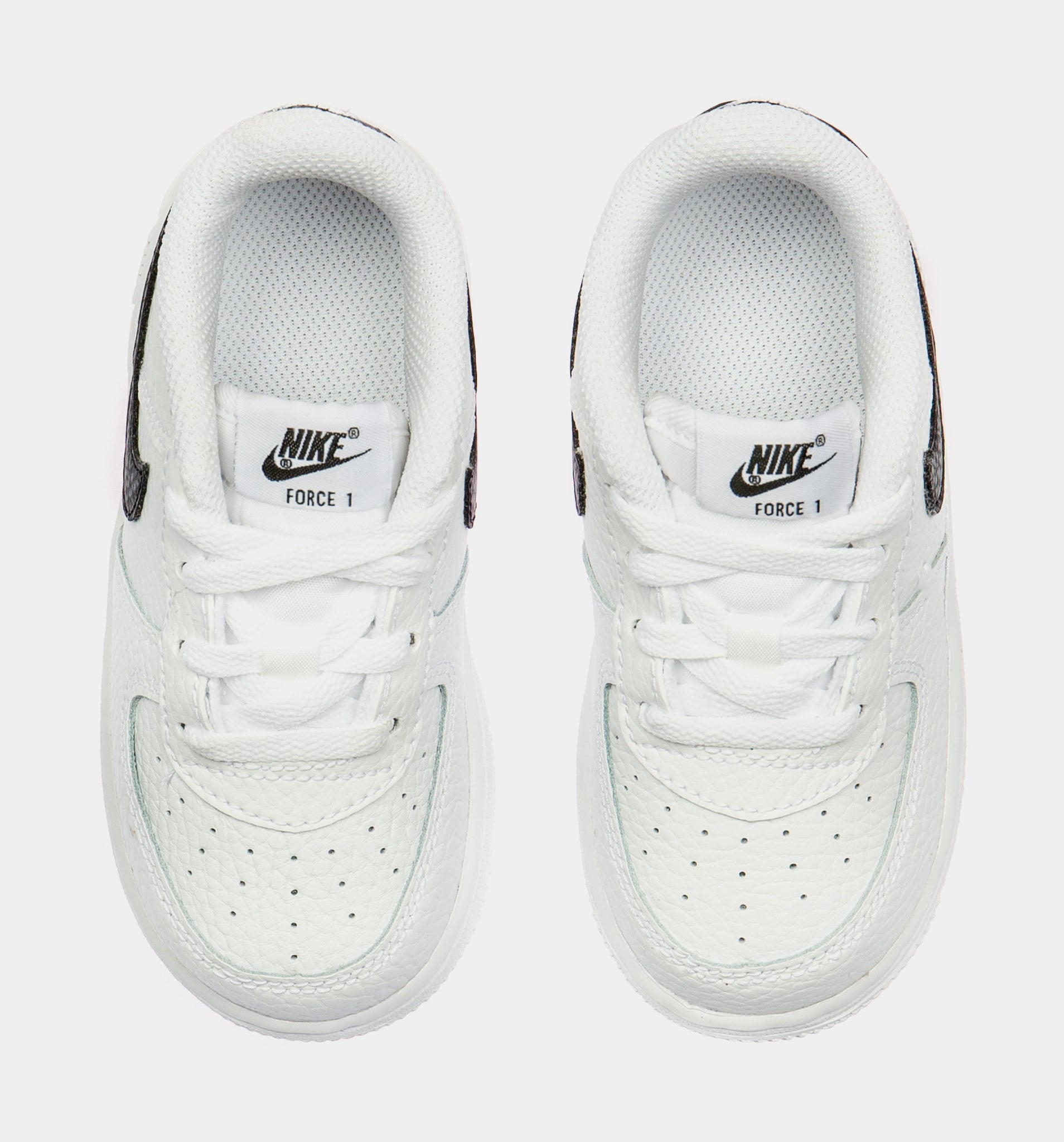  Nike Air Force One Mid Sneaker-Infant Toddler White 4