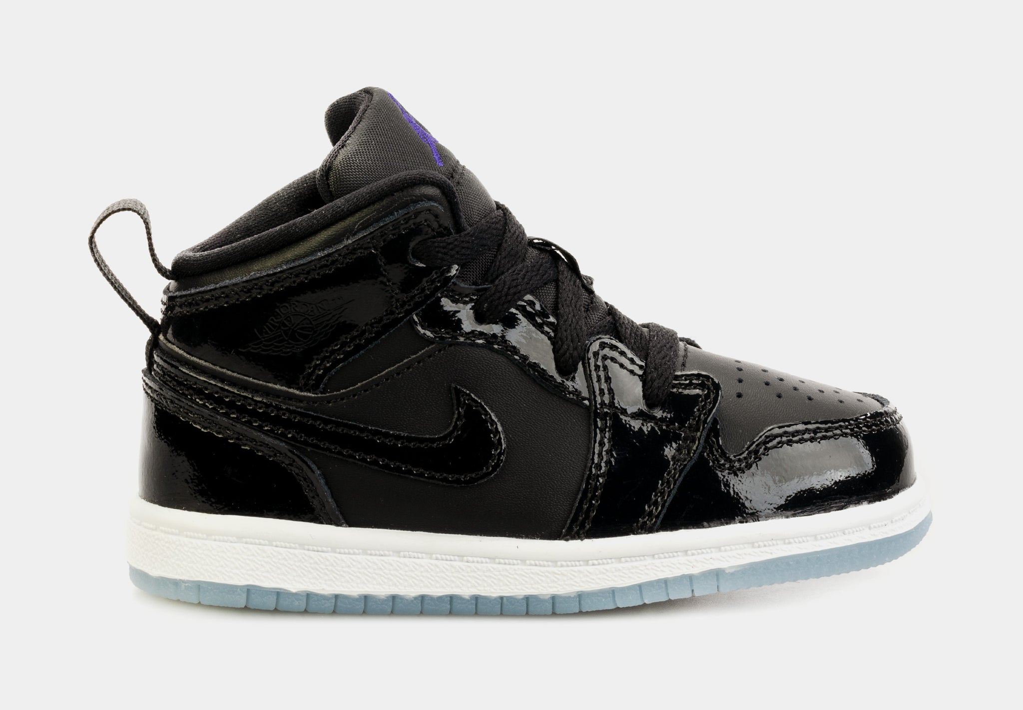 Air Jordan 1 Retro Mid Space Jam Infant Toddler Lifestyle Shoes (Black/Blue)