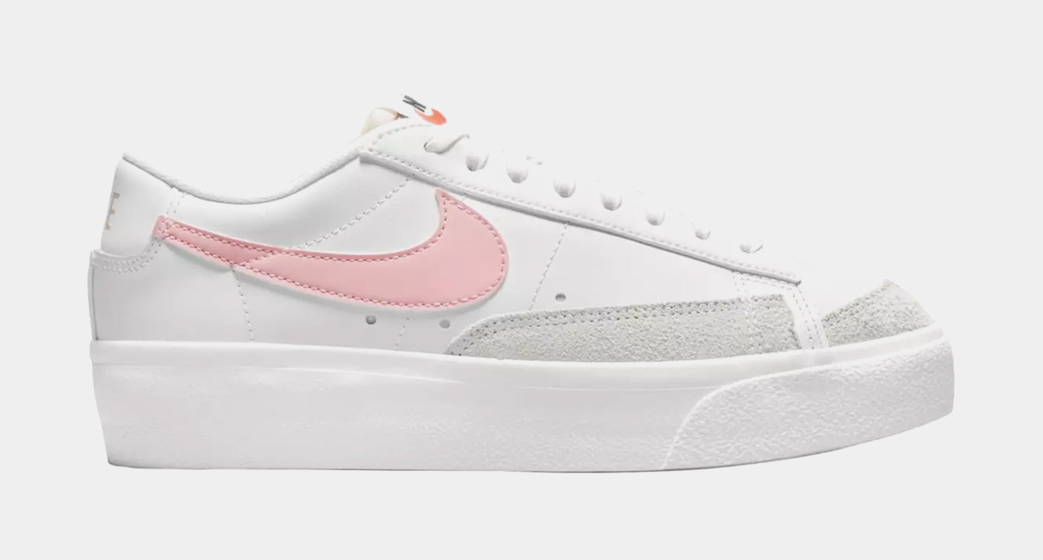 Nike Blazer Low Platform Womens Basketball Shoes White Pink DJ0292