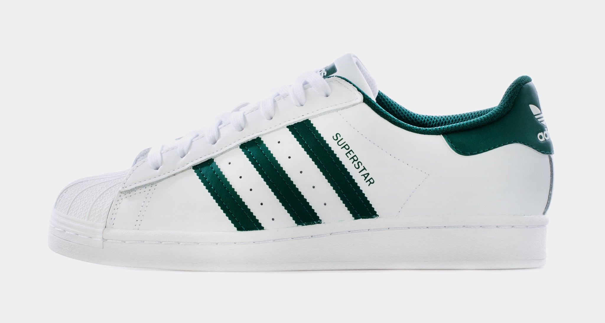 Adidas superstar 2025 mens white green