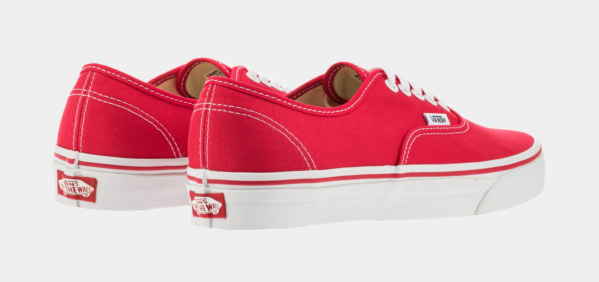 All red vans outlet mens