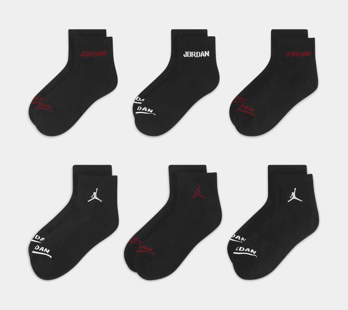 Jordan Logo Ankle Grade School Socks BJ0342-023 – Shoe Palace