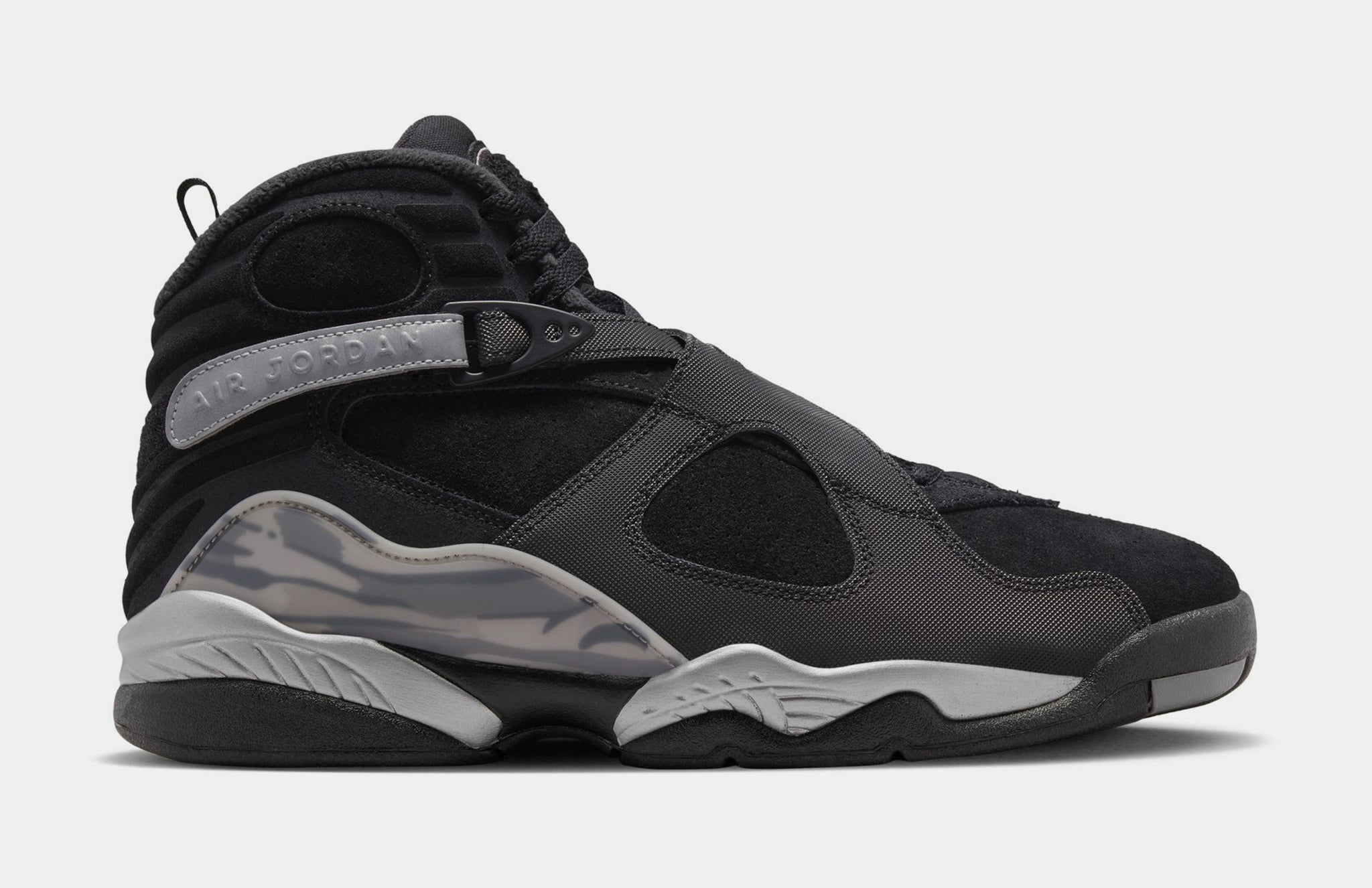 Air Jordan 8 Retro Winterized Gunsmoke Mens Lifestyle Shoes (Black/Grey)  Free Shipping