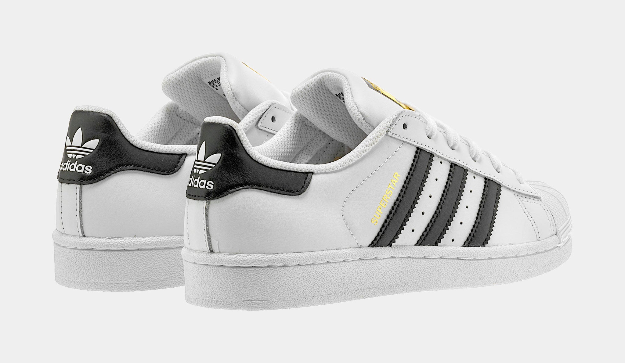 Adidas kids' superstar foundation grade school 2025 shoes  white/black