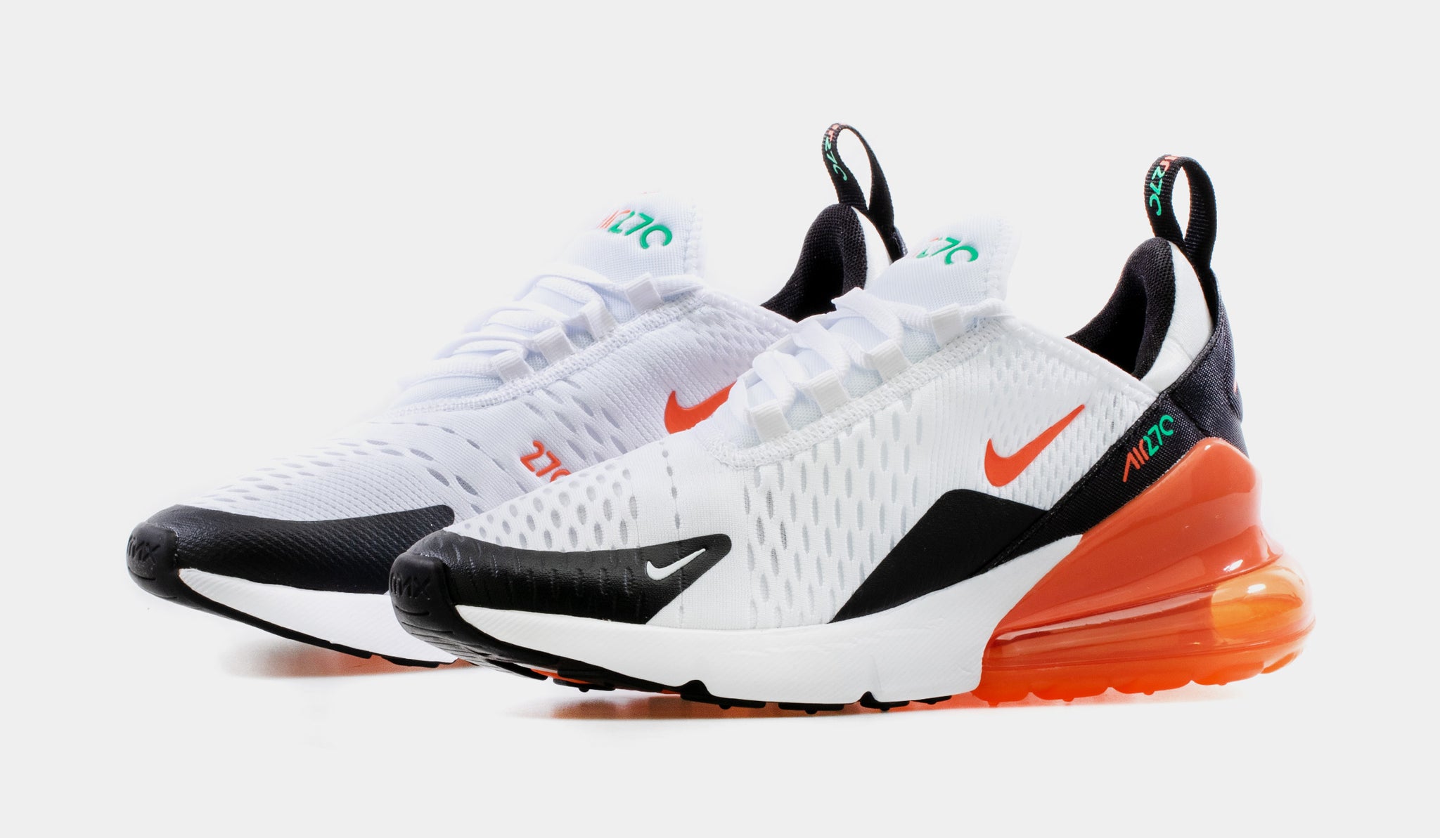 Nike air 27 sale orange and white