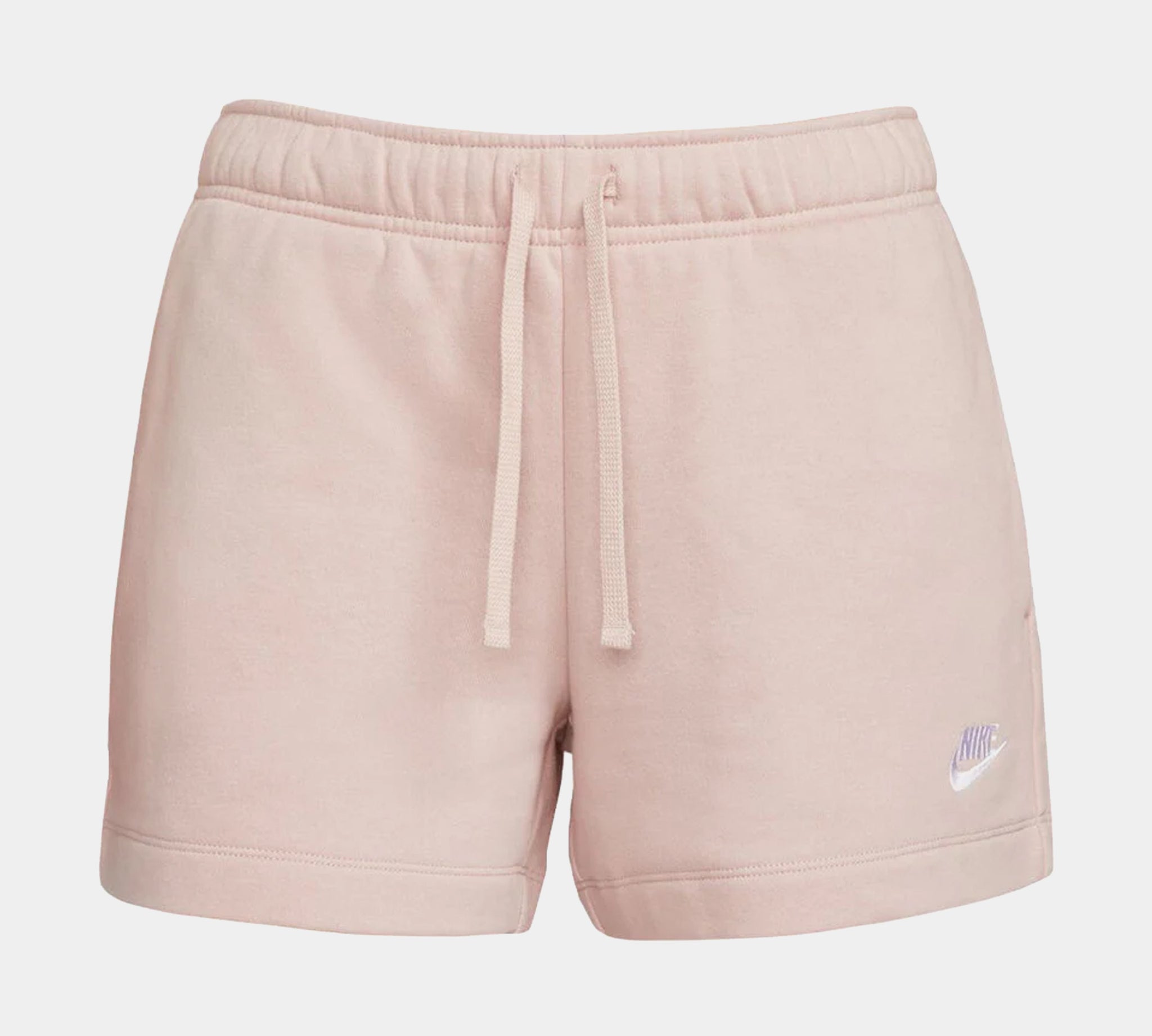 Nike club shop fleece shorts pink